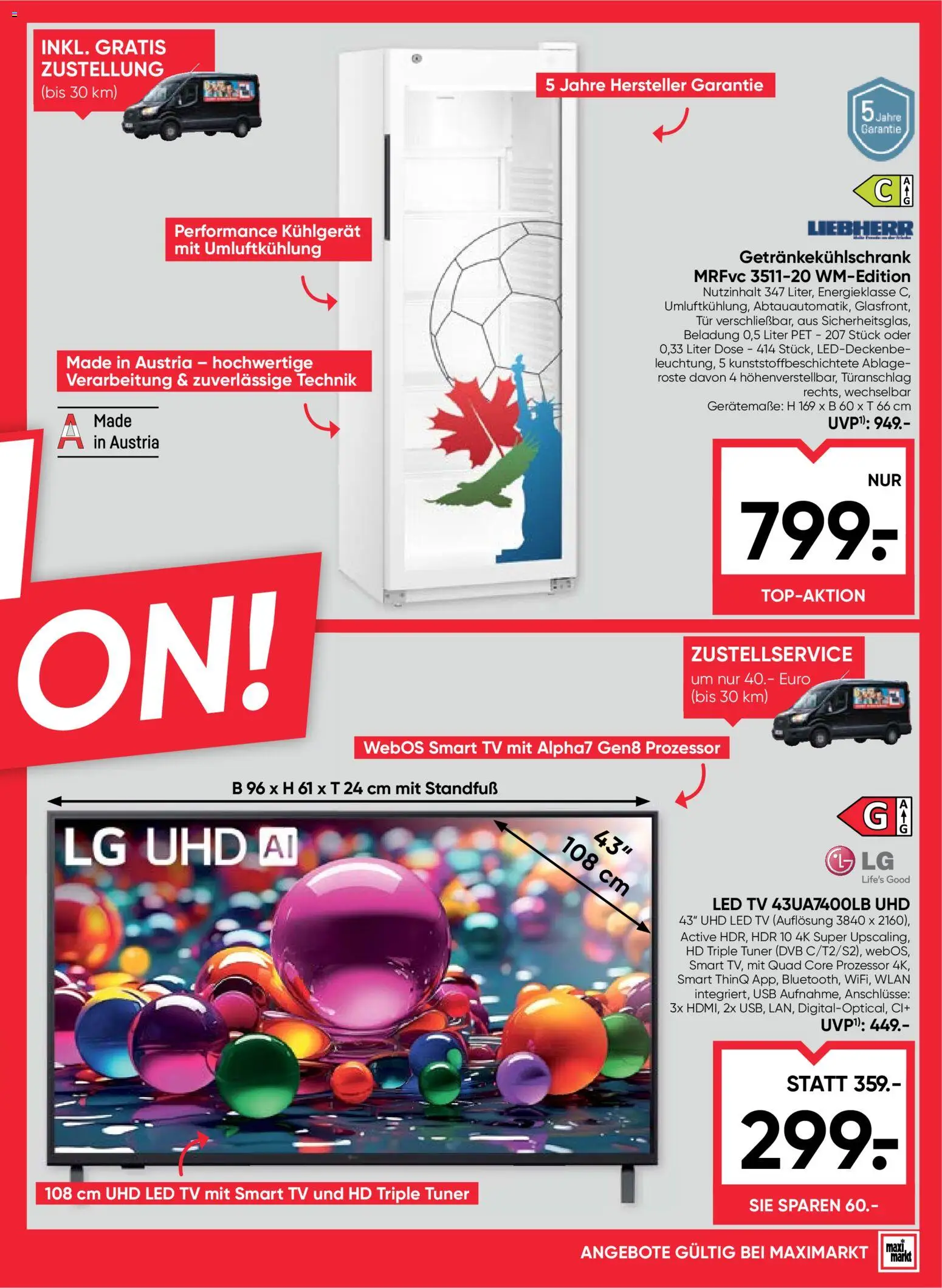 Maximarkt Flugblatt gültig ab 06.08.2026 | Seite: 23 | Produkte: TV, USB