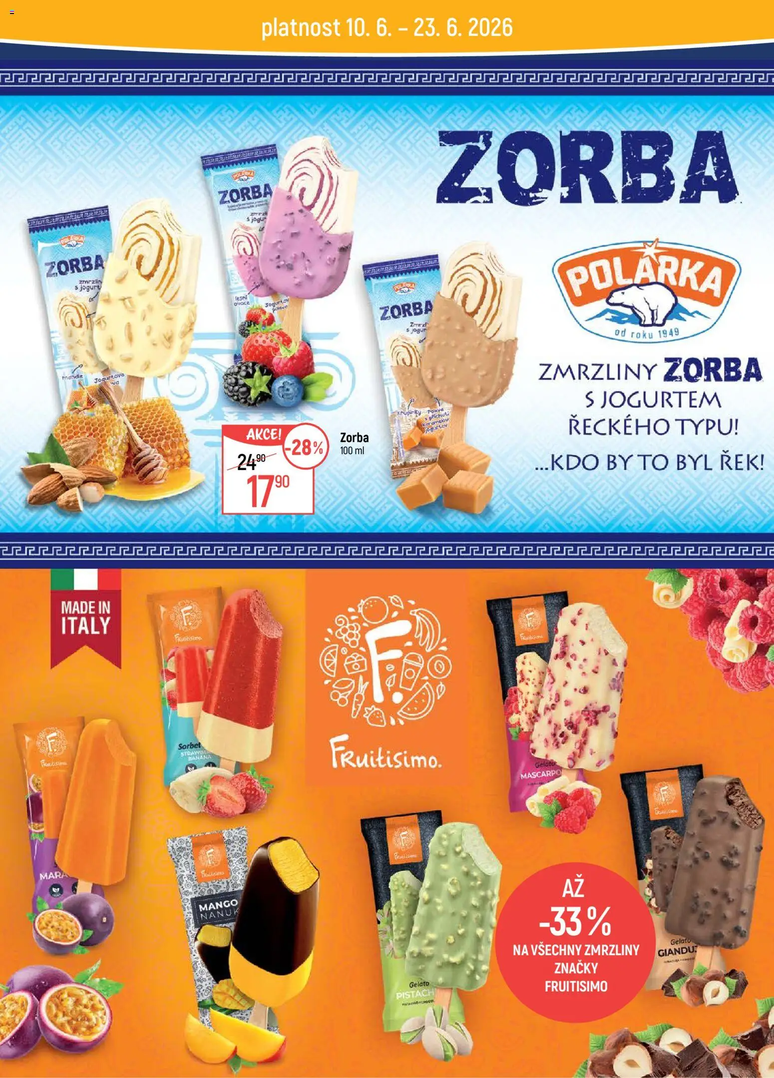 Globus leták - Olomouc od 10.06.2026 | Strana: 29 | Produkty: Nanuk, Zmrzliny, Mango, Sorbet
