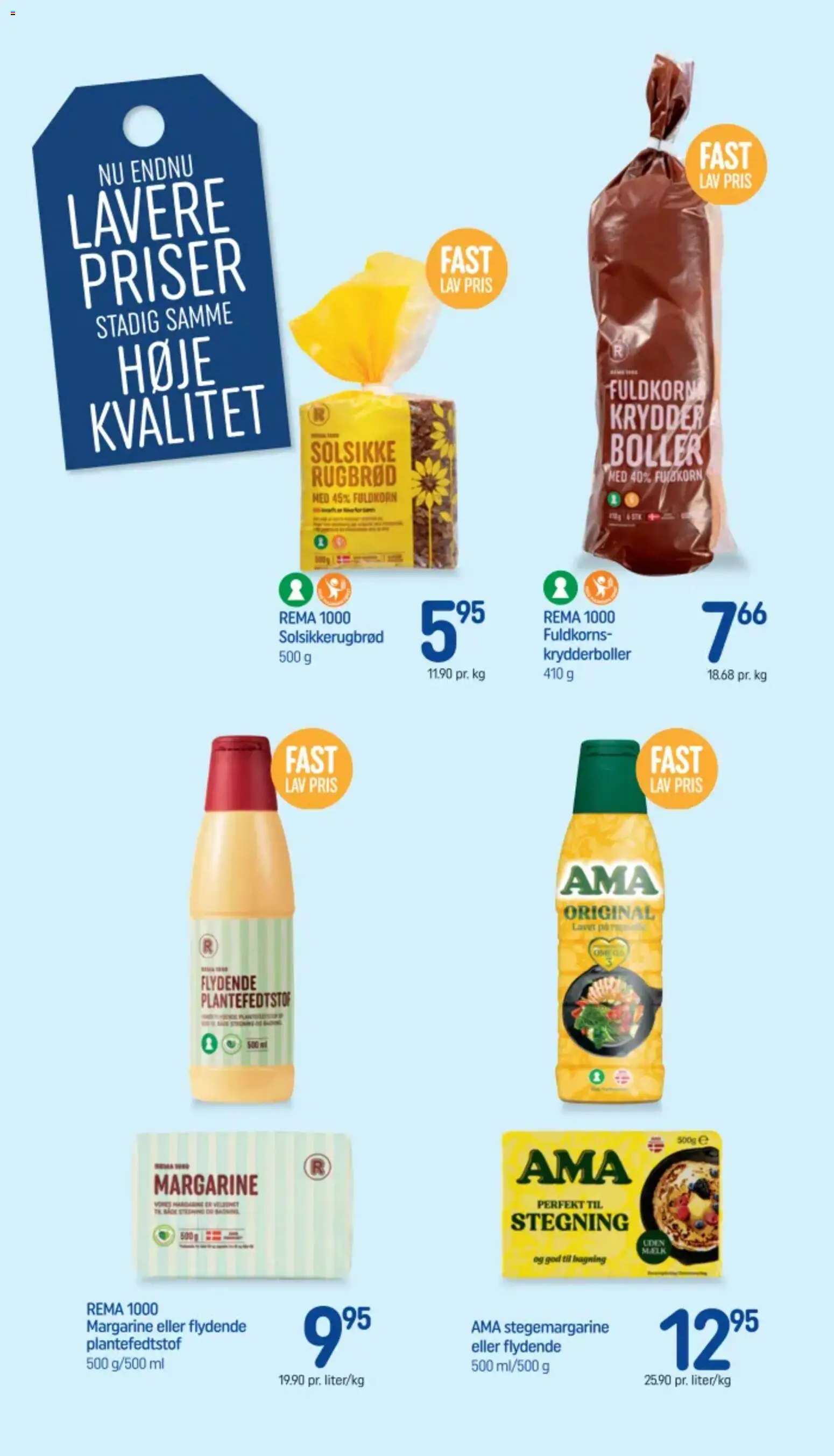 Rema 1000 tilbudsavis – gyldig fra 13.05.2026 | Side: 18 | Produkter: Krydderboller, Rugbrød, Margarine