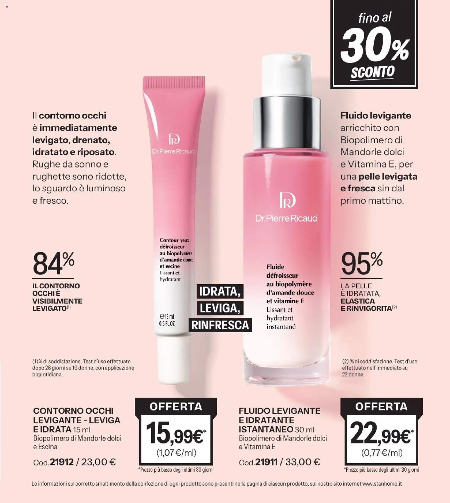 Volantino Stanhome del 20/10/2026 | Pagina: 55 | Prodotti: Struccante, Detergente, Acqua, Basso