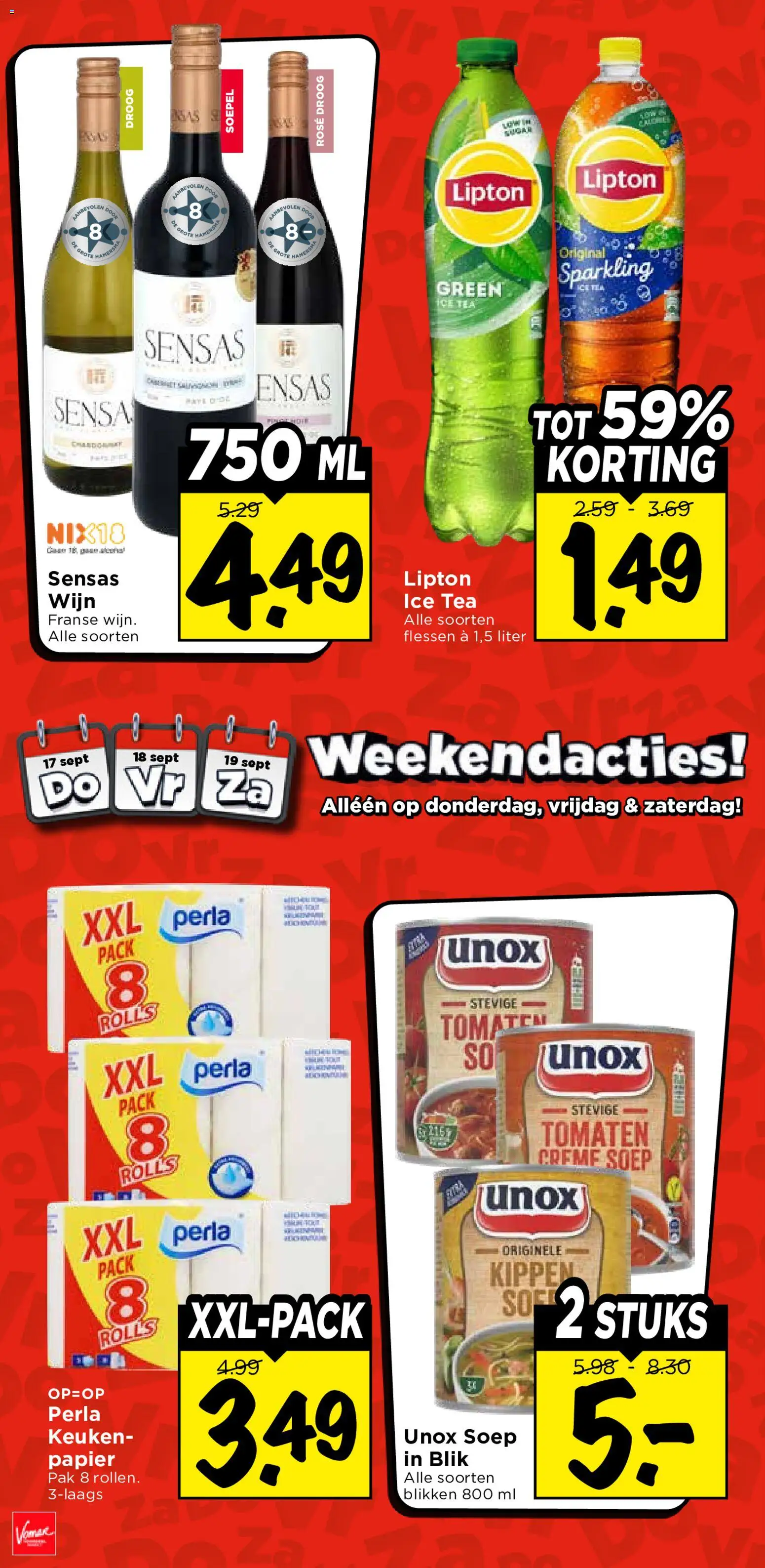 {H1} | Pagina: 2 | Producten: Kippen, Wijn, Tomaten, Crème