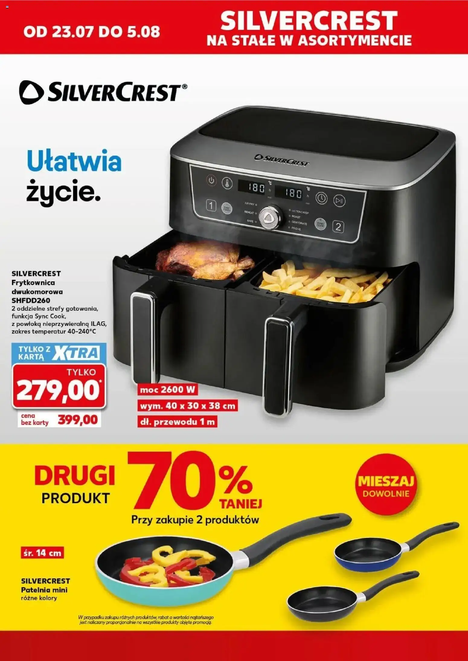 Kaufland gazetka - Złap Okazje od 23.07.2026 | Strona: 2 | Produkty: Karta, Frytkownica, Patelnia
