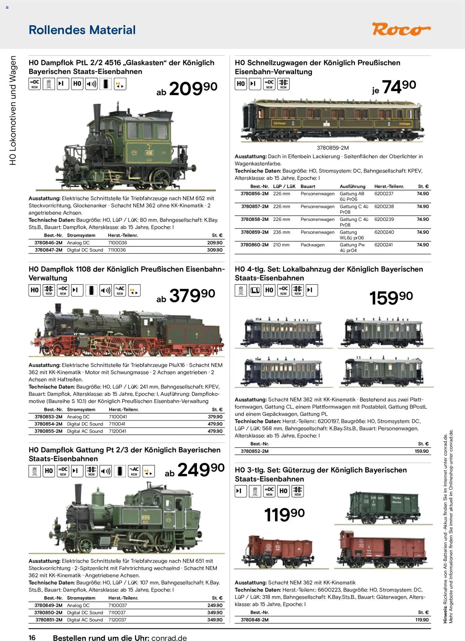 Conrad Modellbahn Katalog – gültig ab 07.09.2026 | Seite: 20 | Produkte: Uhr