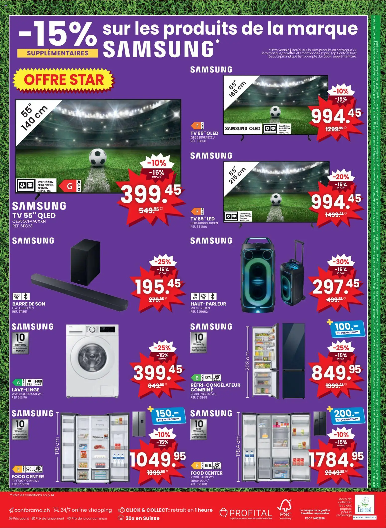 Conforama aktionen FR – gültig ab 03.06.2026 | Seite: 16 | Produkte: TV, Top, Apple, Samsung
