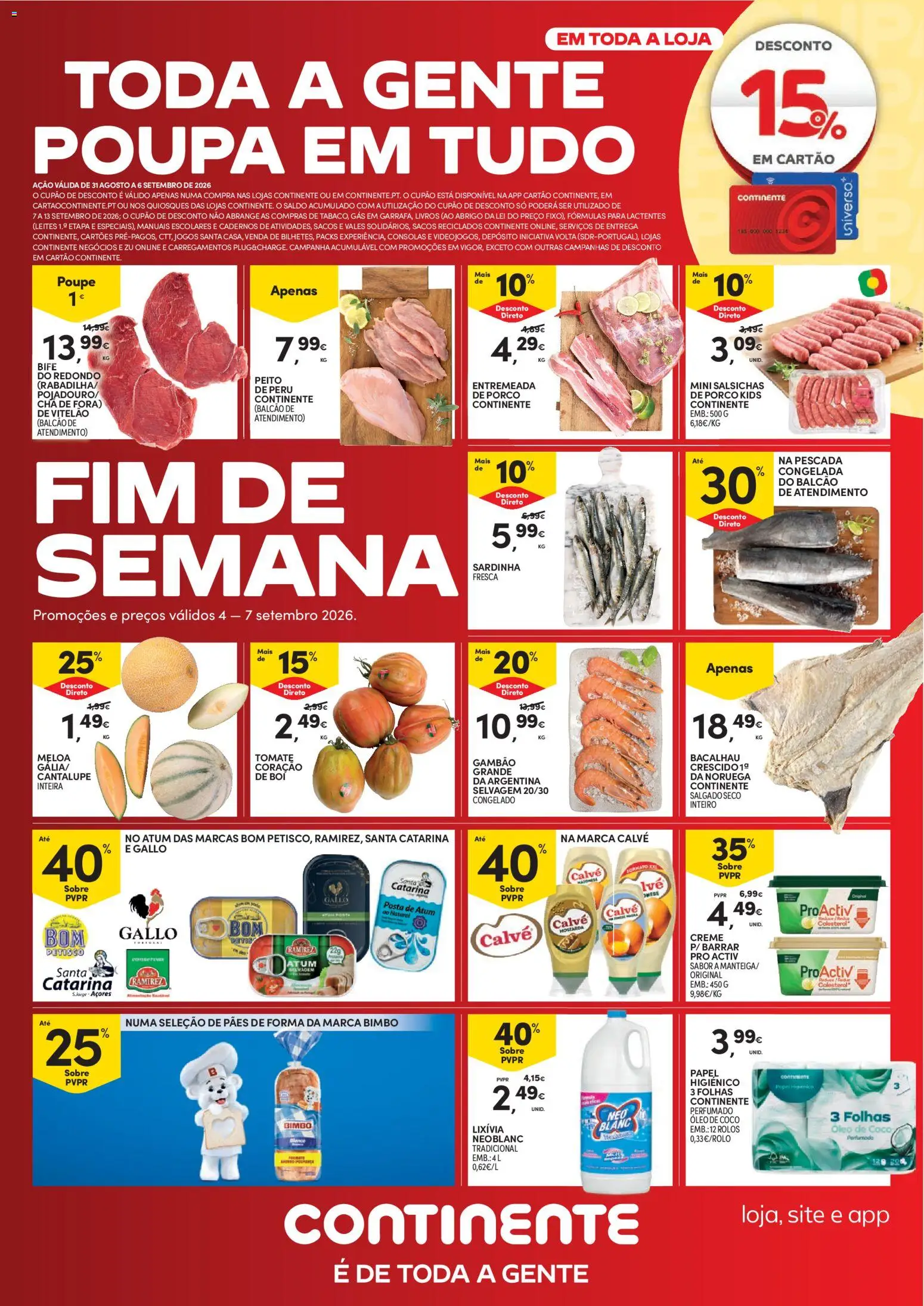 Continente Fim de Semana à Continente │ válido de 04/09/2026 | Página: 1