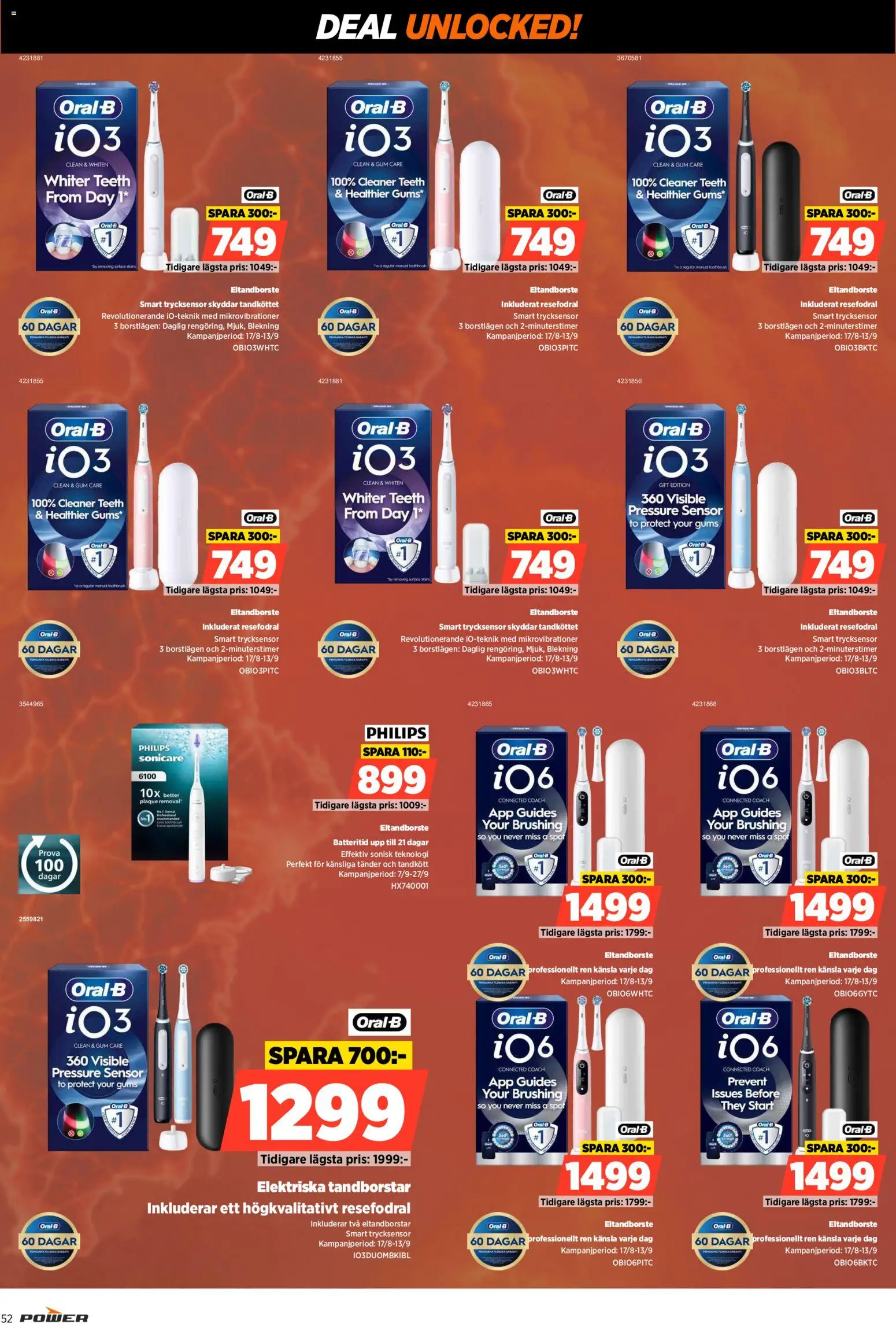 Power reklamblad aktuell från 07/09/2026 | Sida: 52 | Produkter: Eltandborste