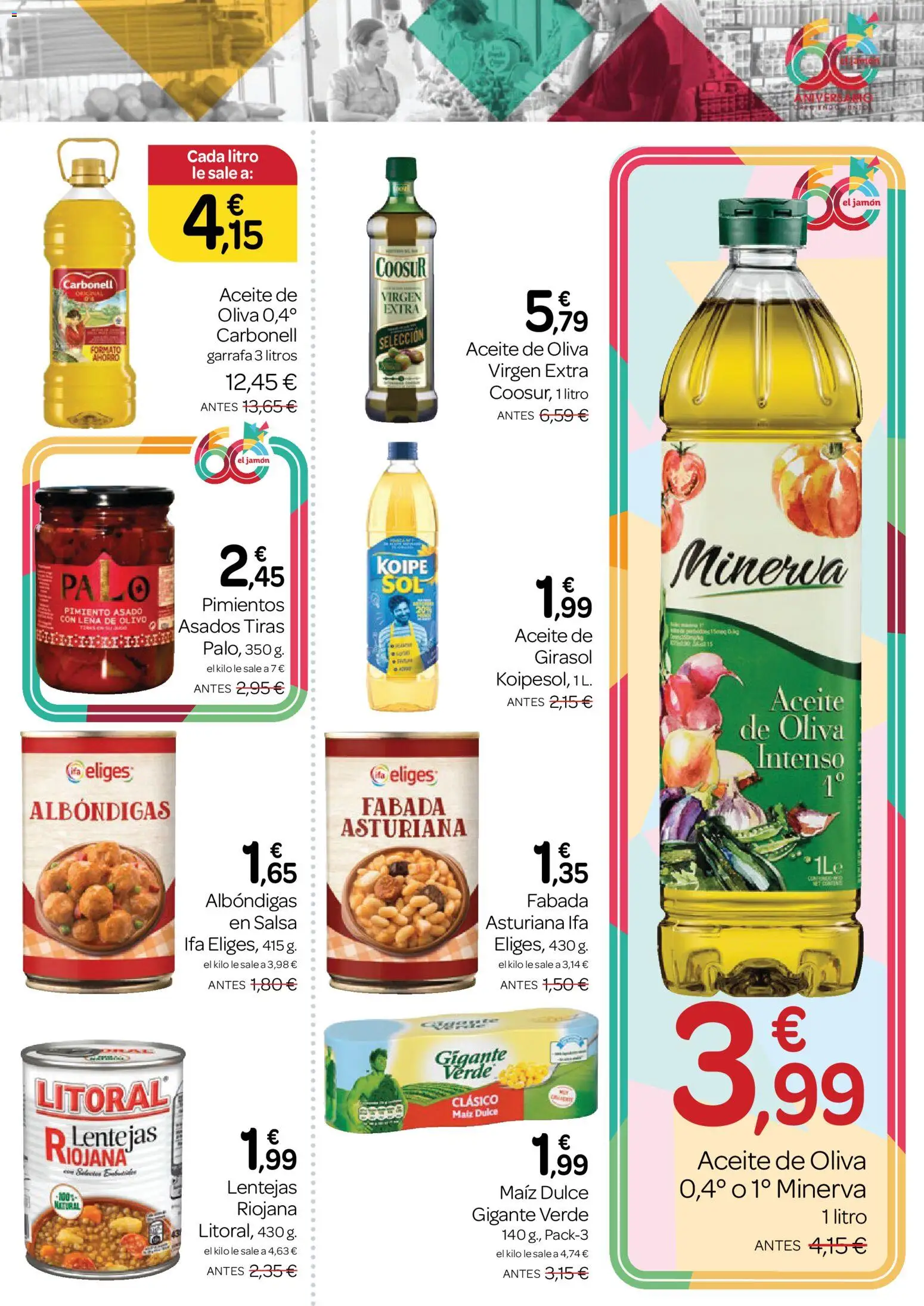 Supermercados El Jamón folleto │ válido desde el 28.05.2026 | Página: 11 | Productos: Jamón, Κάδος απορρυμάτων, Aceite de oliva, Aceite de girasol