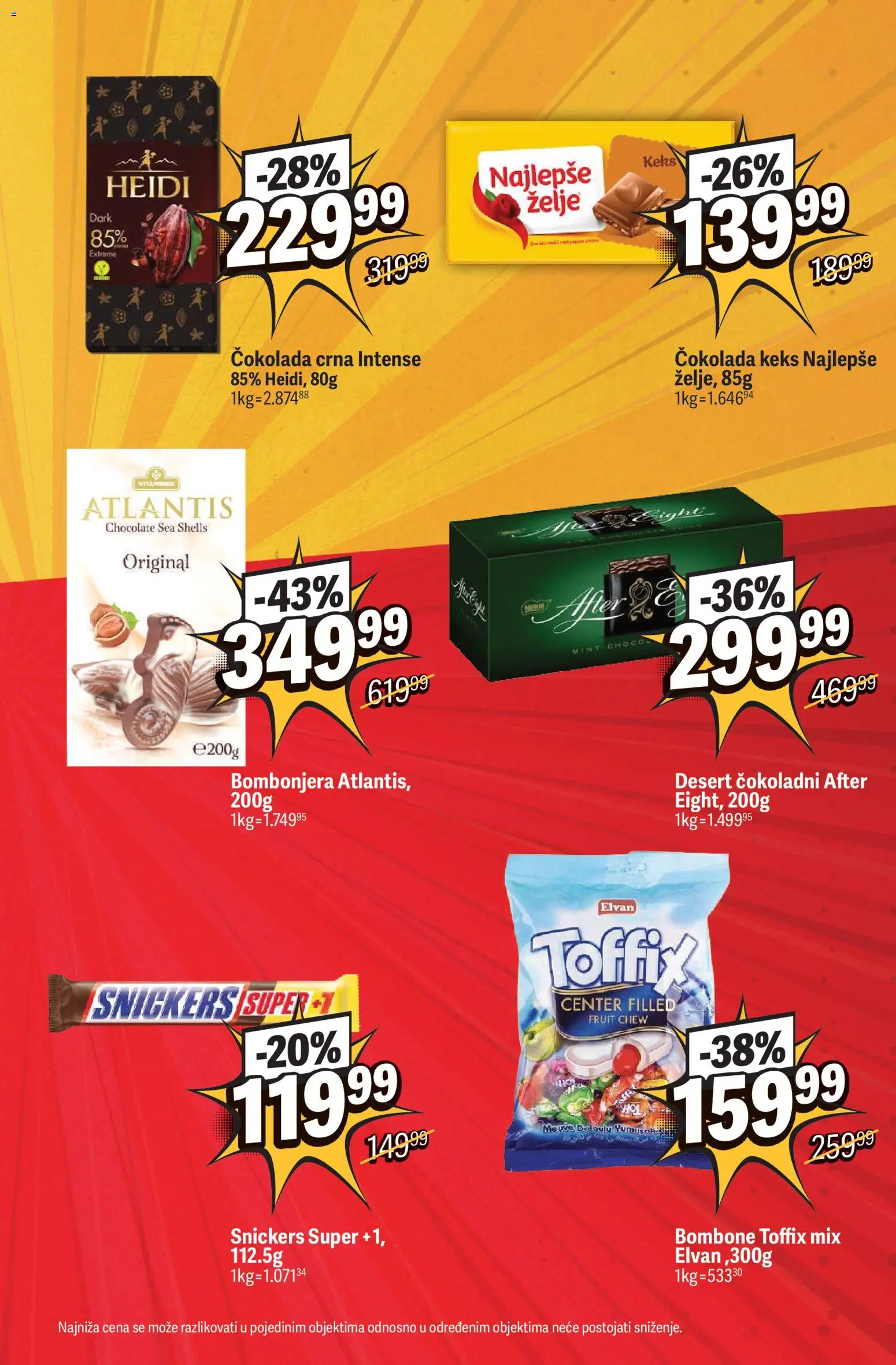 Maxi katalog - važi od 08.10.2026 | Strana: 9 | Proizvode: Bombone, Snickers, Keks, Čokolada