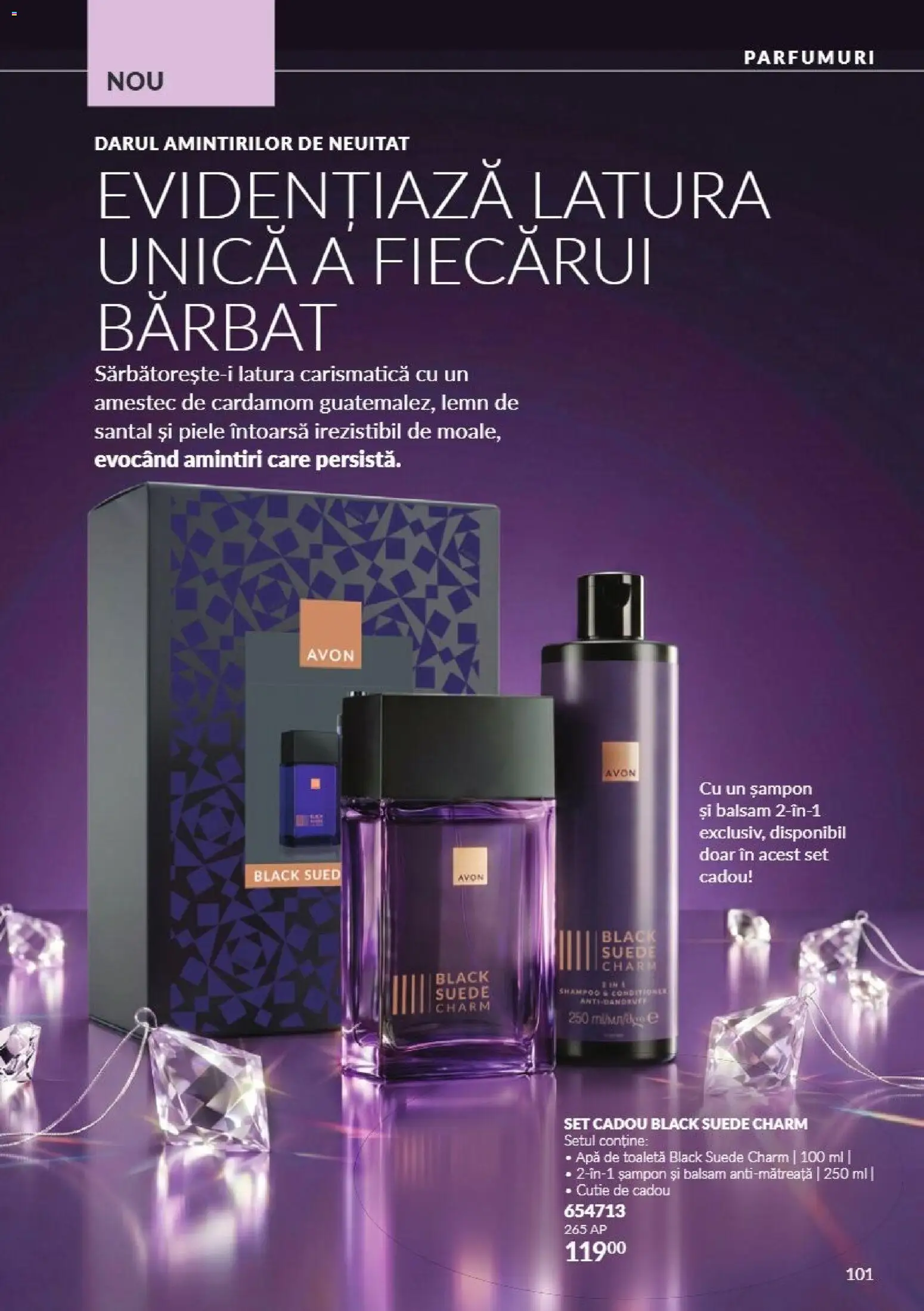 Noul catalog Avon – valabil de la 01.10.2026 | Pagină: 101 | Produse: Cutie, Apă de toaletă, Amestec, Black