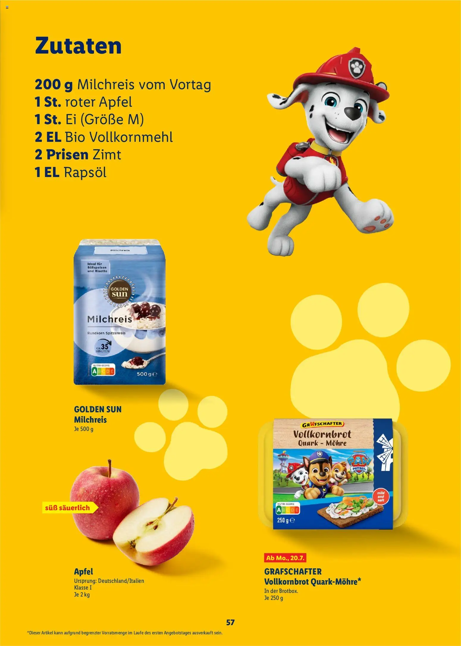 Lidl Německo leták - Paw Patrol od 20.07.2026 | Strana: 57