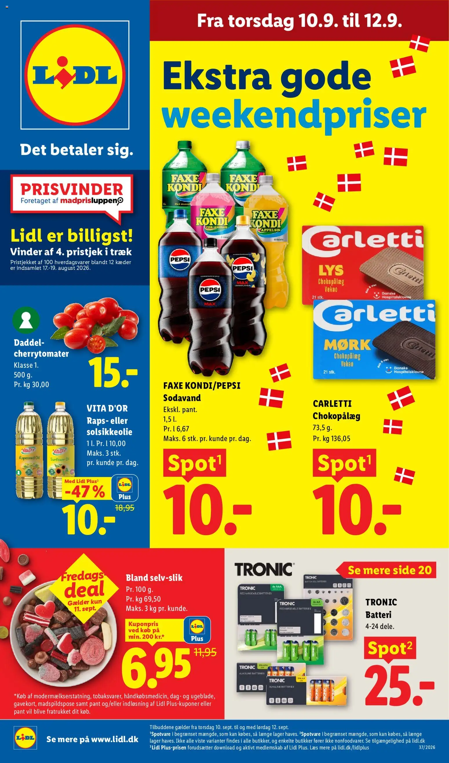 Lidl tilbudsavis – gyldig fra 06/09/2026 | Side: 37 | Produkter: Sodavand, Faxe Kondi, Cherry, Cherrytomater
