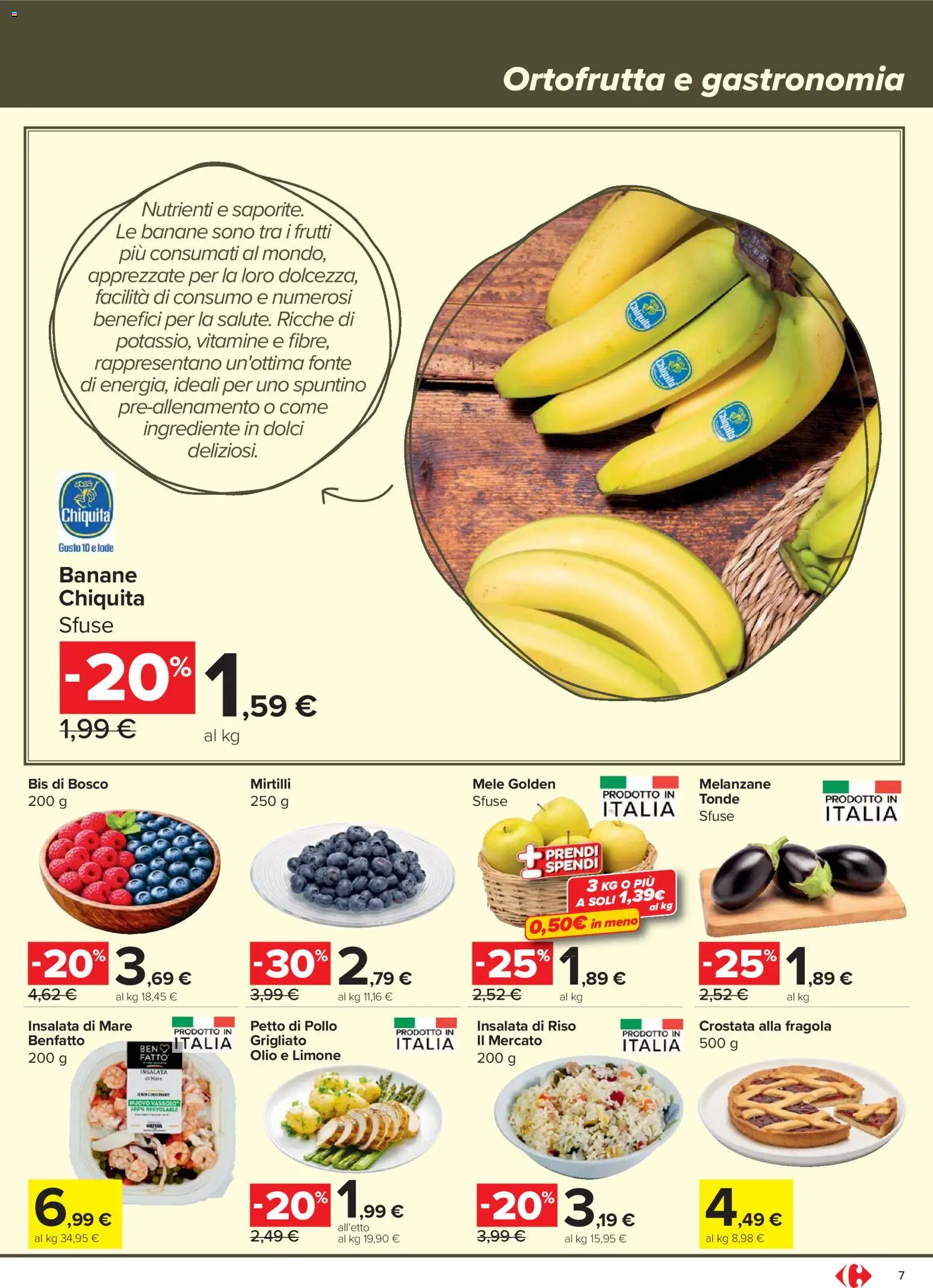 Volantino Carrefour del 07.04.2026 | Pagina: 7 | Prodotti: Mele, Limone, Olio, Mirtilli