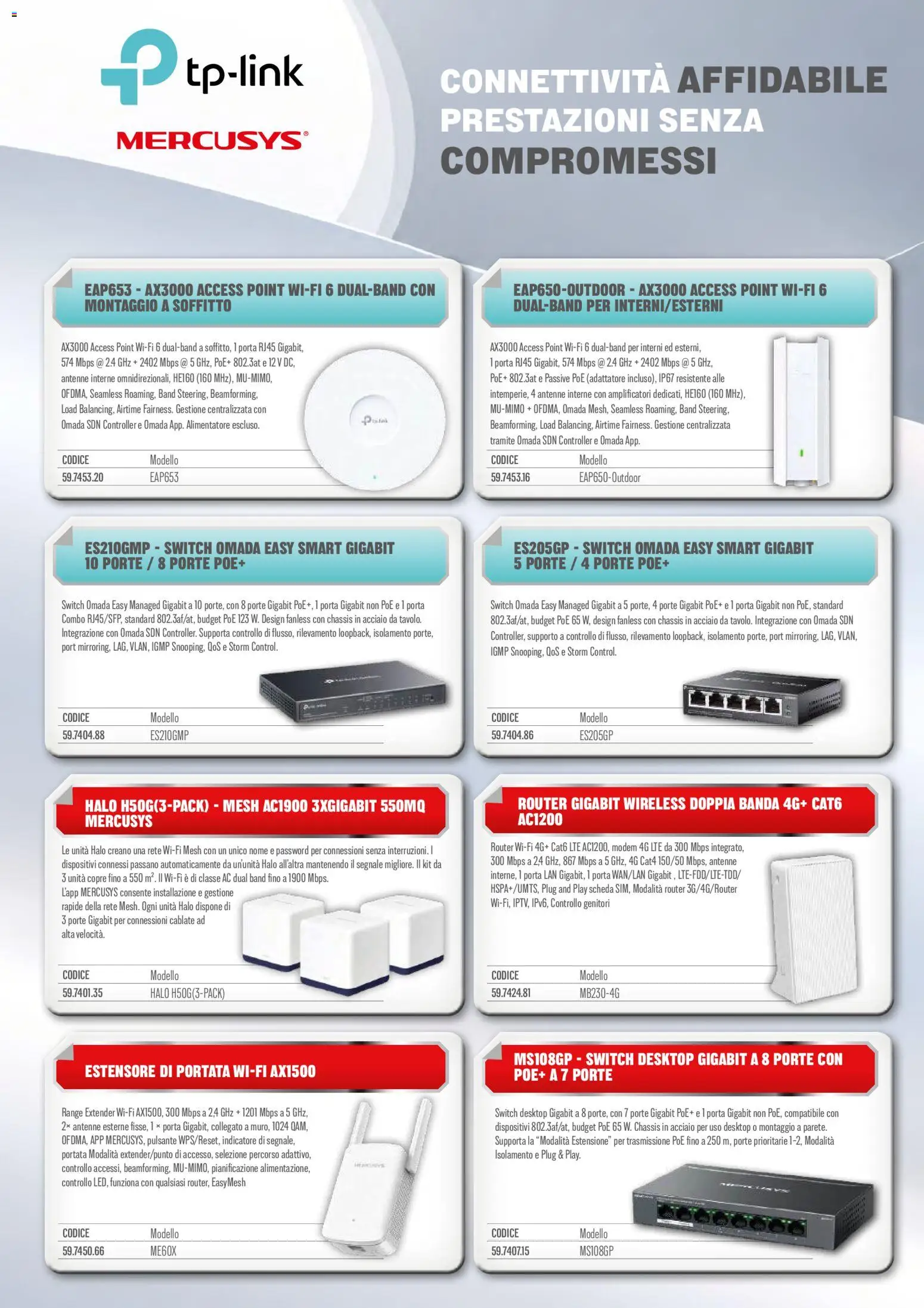 Volantino GBC del 22/10/2026 | Pagina: 43 | Prodotti: Router, Porta, Range extender, Adattatore