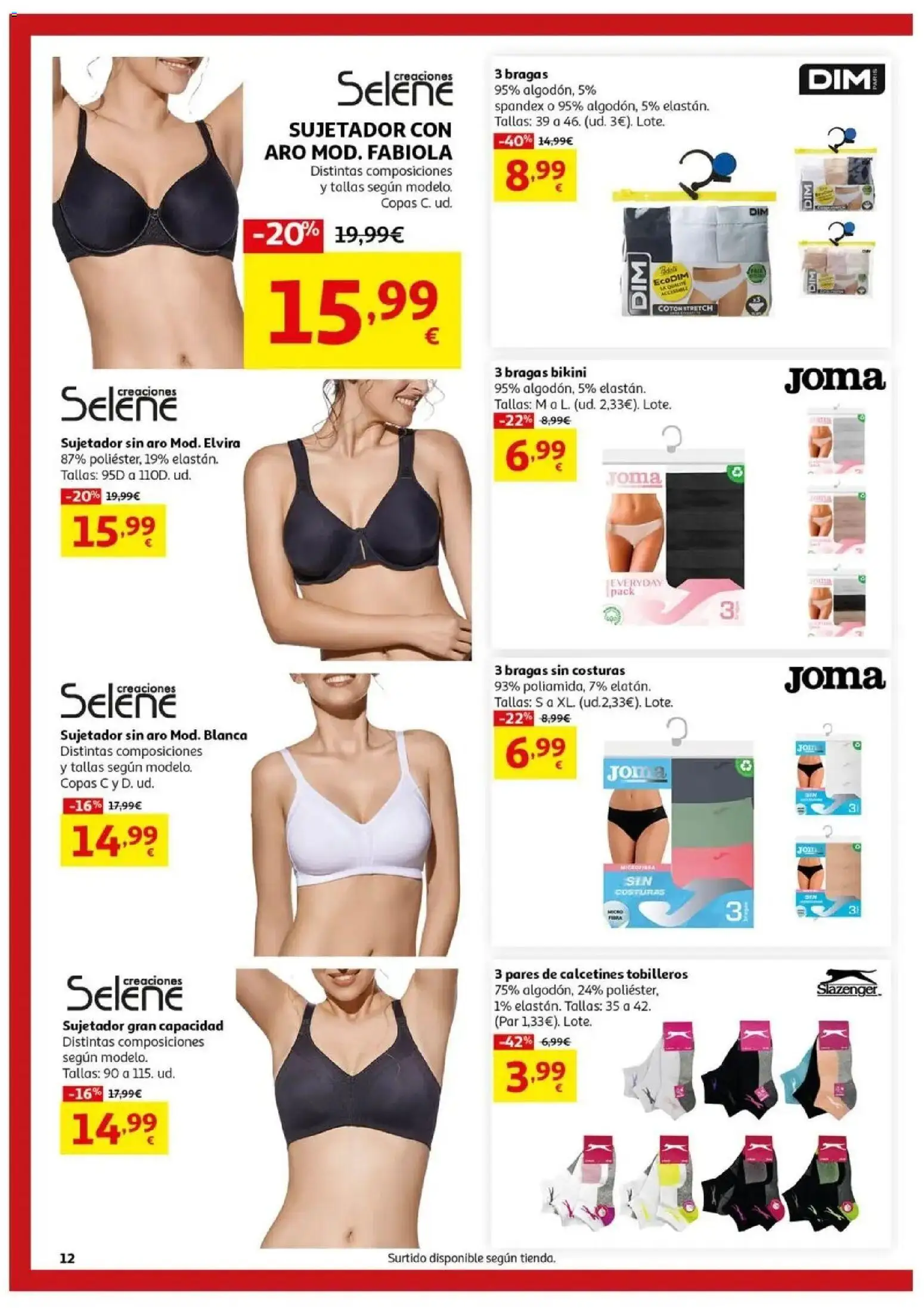 Alcampo - Alcampo - Rebajas Verano │ válido desde el 24/06/2026 | Página: 12 | Productos: Bragas, Calcetines