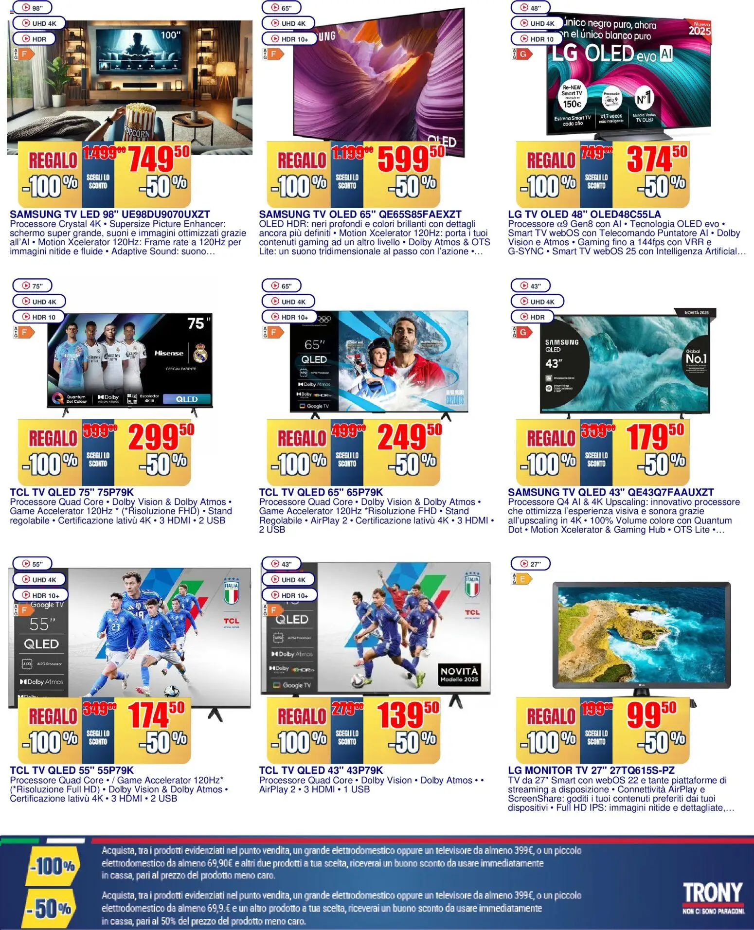 Volantino Trony del 25/06/2026 | Pagina: 15 | Prodotti: Monitor, Telecomando, TV, Samsung