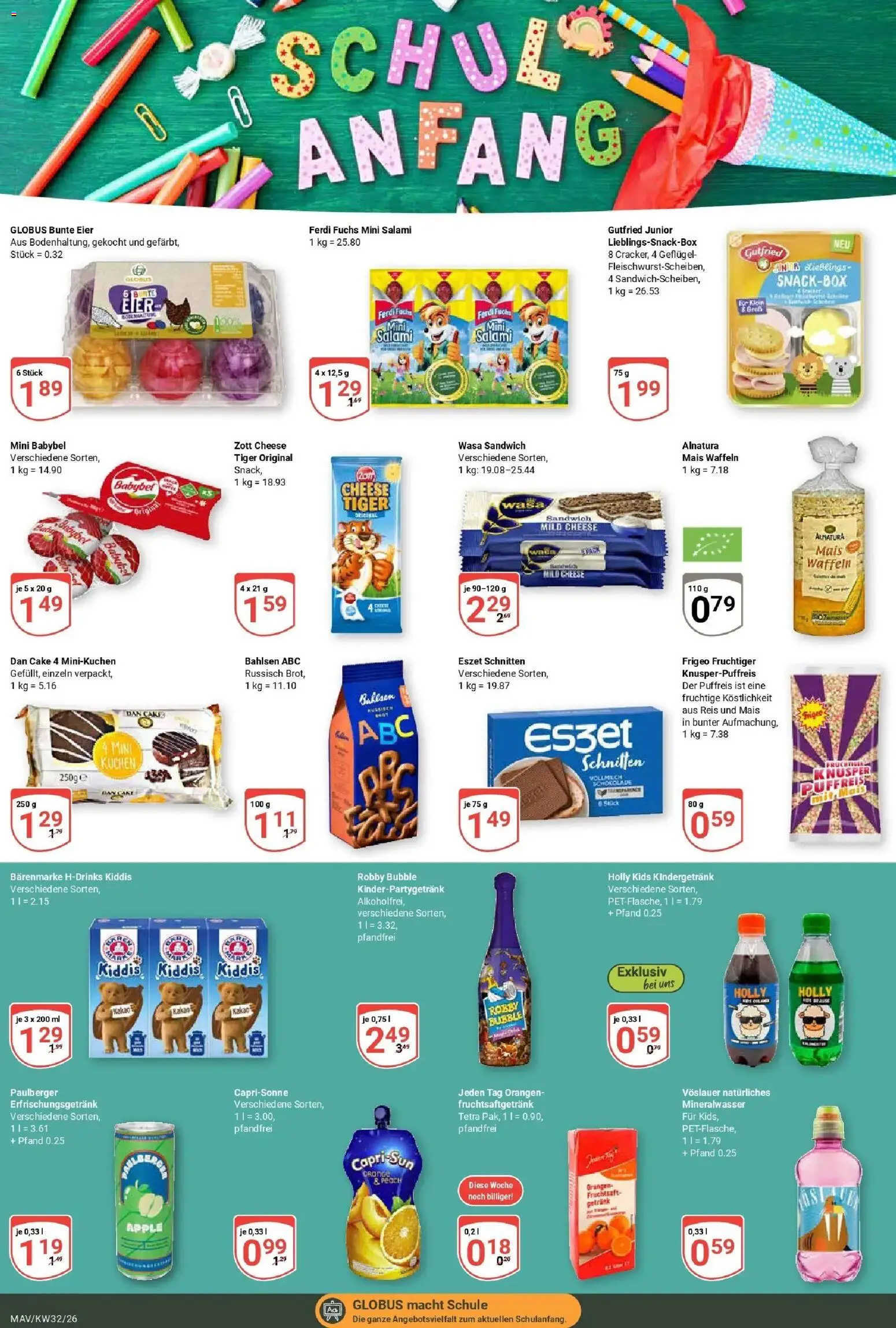 Globus Prospekt Mannheim (ab 03.08.2026) » Angebote online | Seite: 23 | Produkte: Capri sun, Mineralwasser, Reis, Fruchtsaft