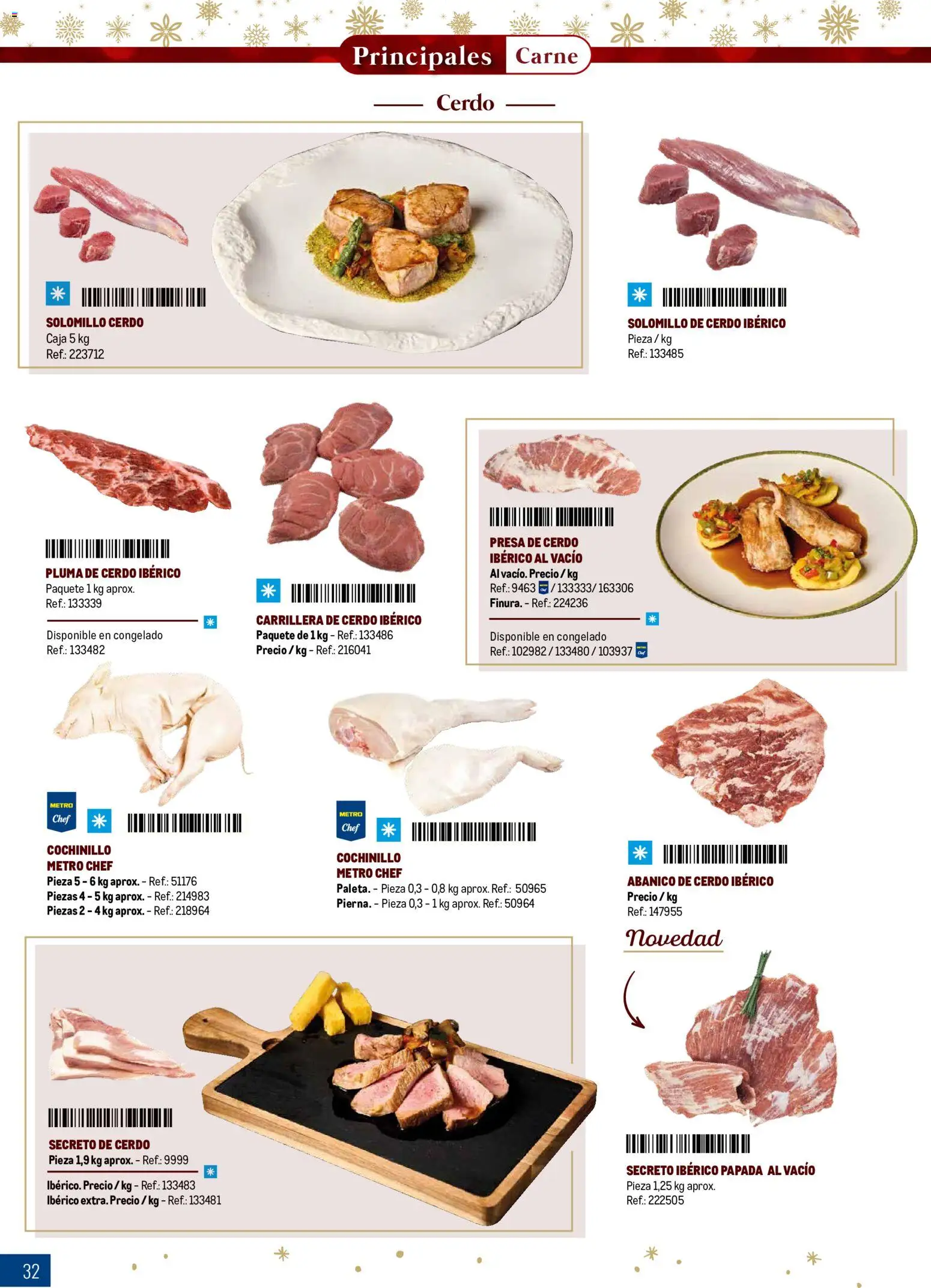 Makro Navidad │ válido desde el 08/10/2026 | Página: 32 | Productos: Solomillo de cerdo, Cerdo, Carne, Caja