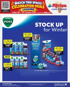 Africa Cash & Carry specials catalogue – valid from 08/10/2026 | Page: 76 | Products: Watch, Cough syrup, Stock, Syrup