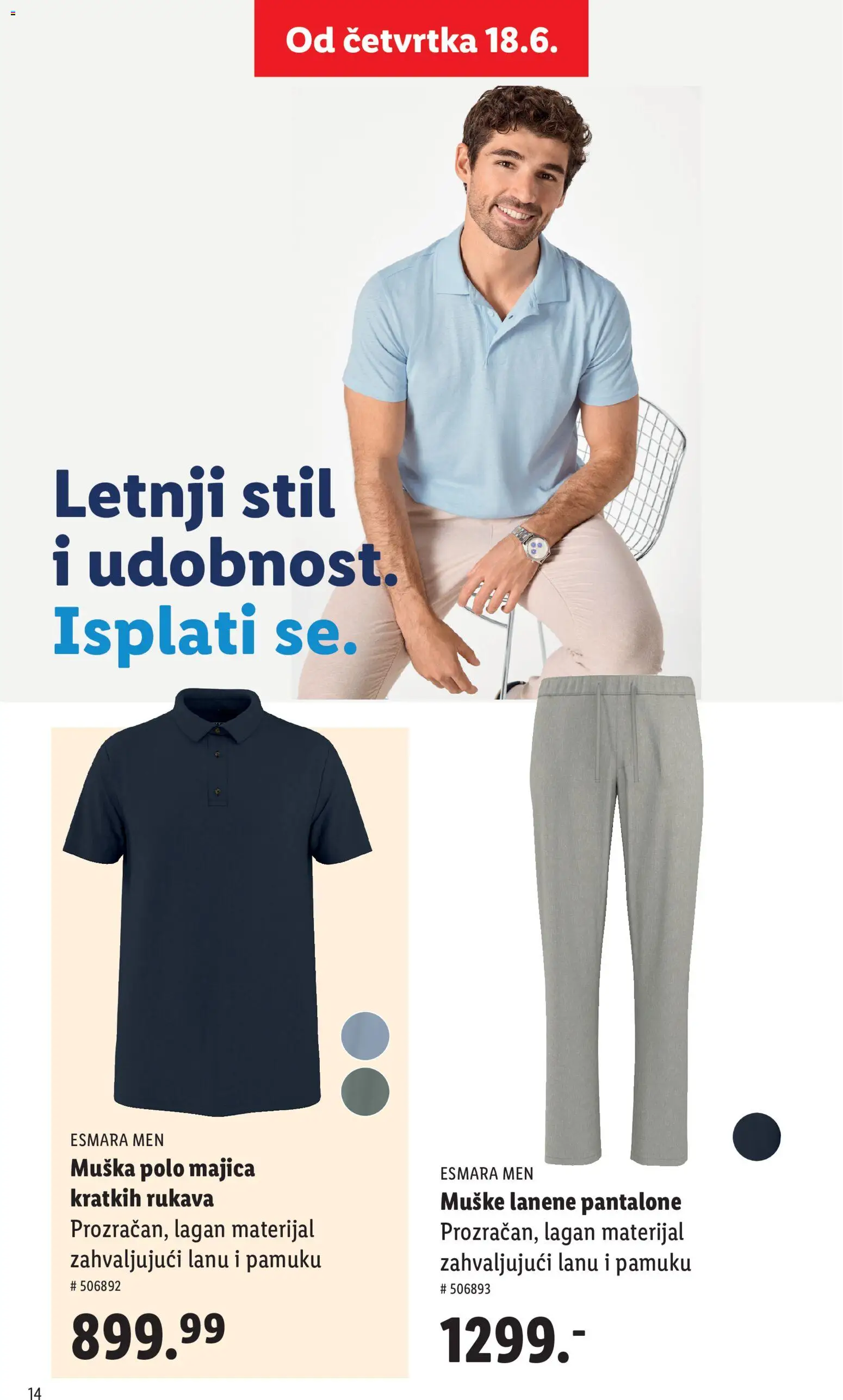 Lidl katalog - važi od 07.05.2026 | Strana: 14 | Proizvode: Pantalone