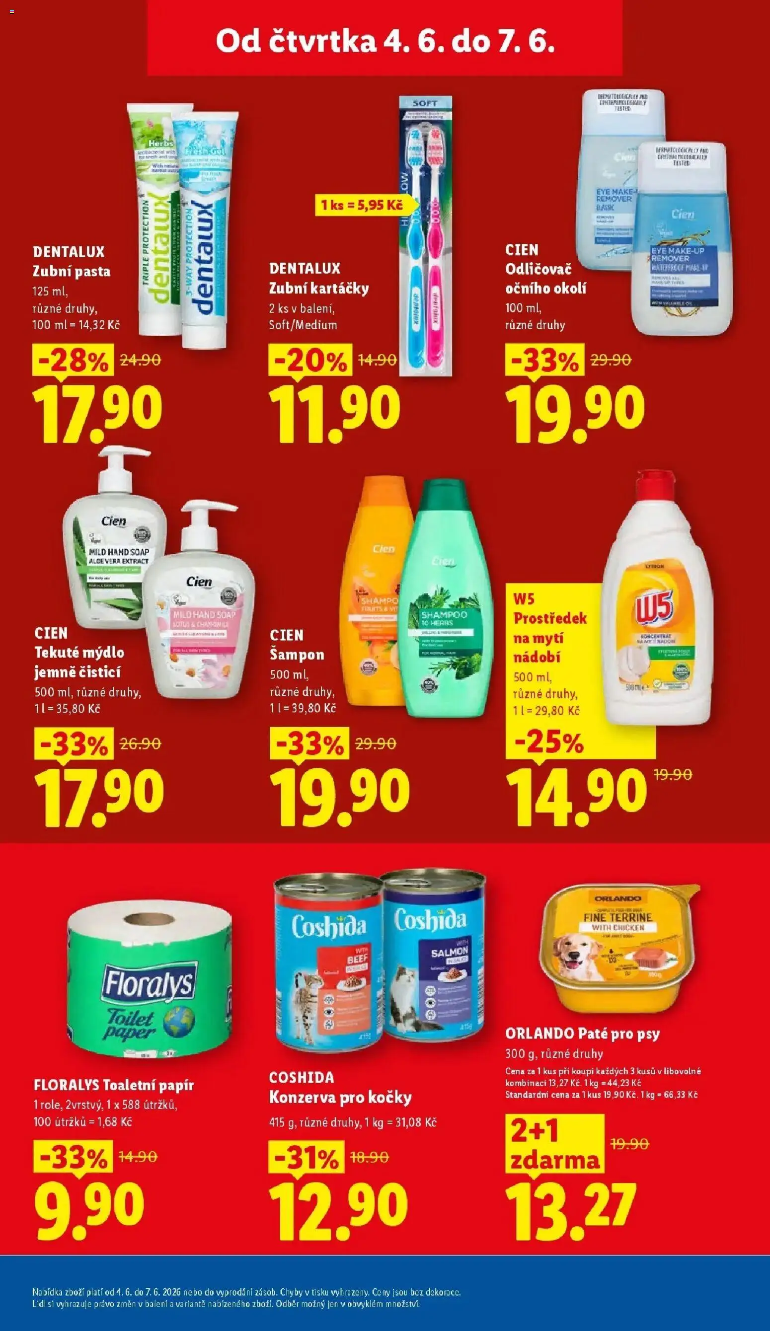 Lidl aktuální leták od 04.06.2026 | Strana: 21 | Produkty: Mýdlo, Prostředek na mytí nádobí, Nádobí, Konzerva pro kočky