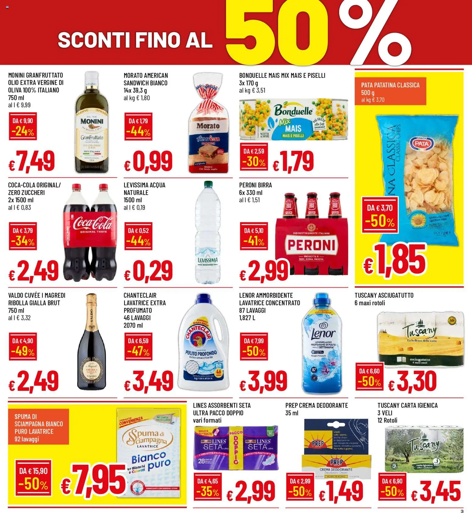 Volantino Galassia del 27/08/2026 | Pagina: 3 | Prodotti: Deodorante, Ammorbidente, Olio, Mais