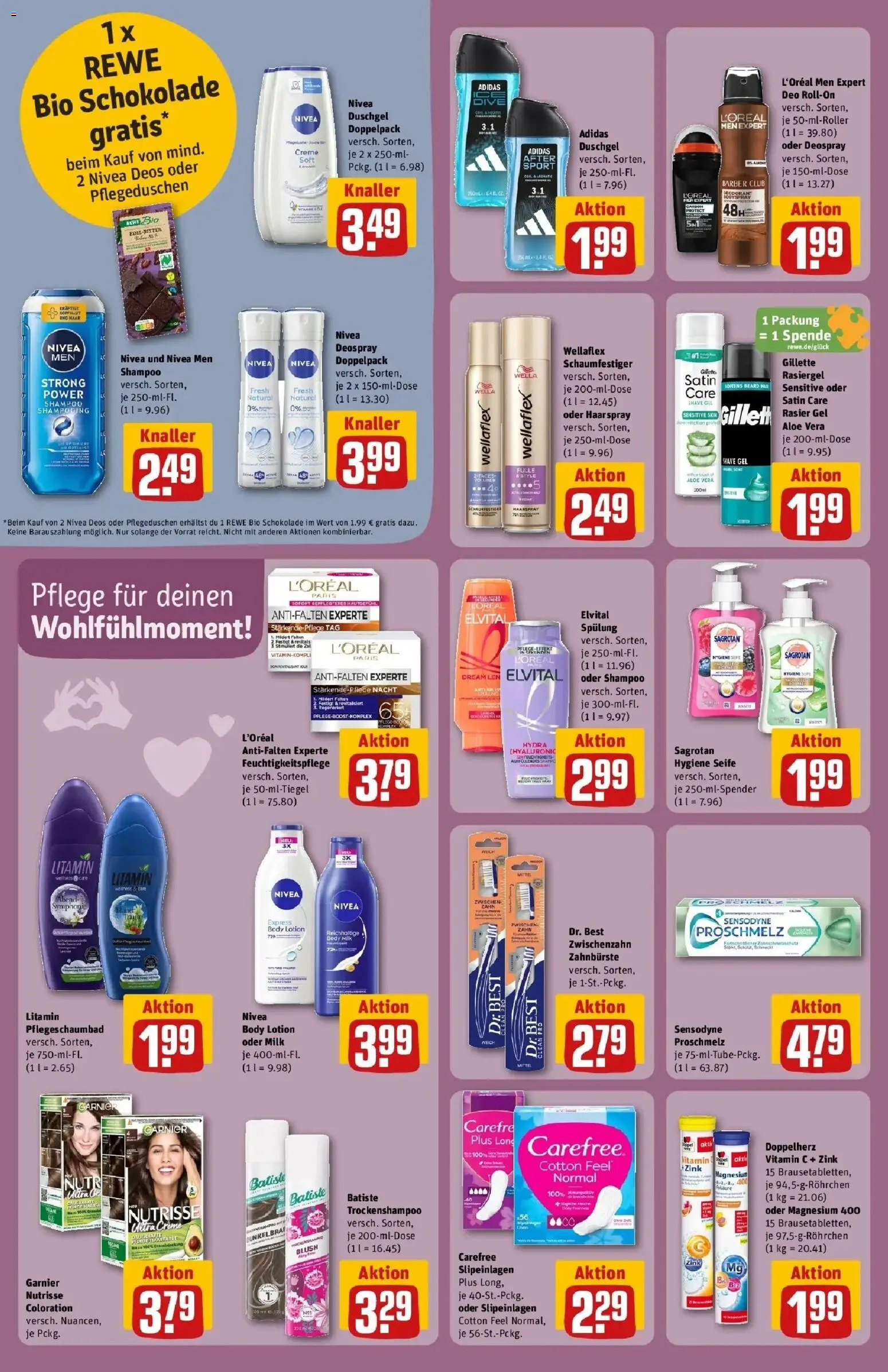 REWE Prospekt ab 28.09.2026 zum Blättern » Angebote | Seite: 34 | Produkte: Shampoo, Seife, Deodorant, Zahnbürste