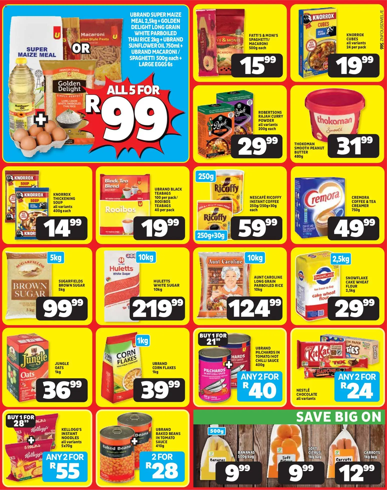 New Usave catalogue – valid from 20/07/2026 | Page: 2 | Products: Ties, Eggs, Powder, Curry powder