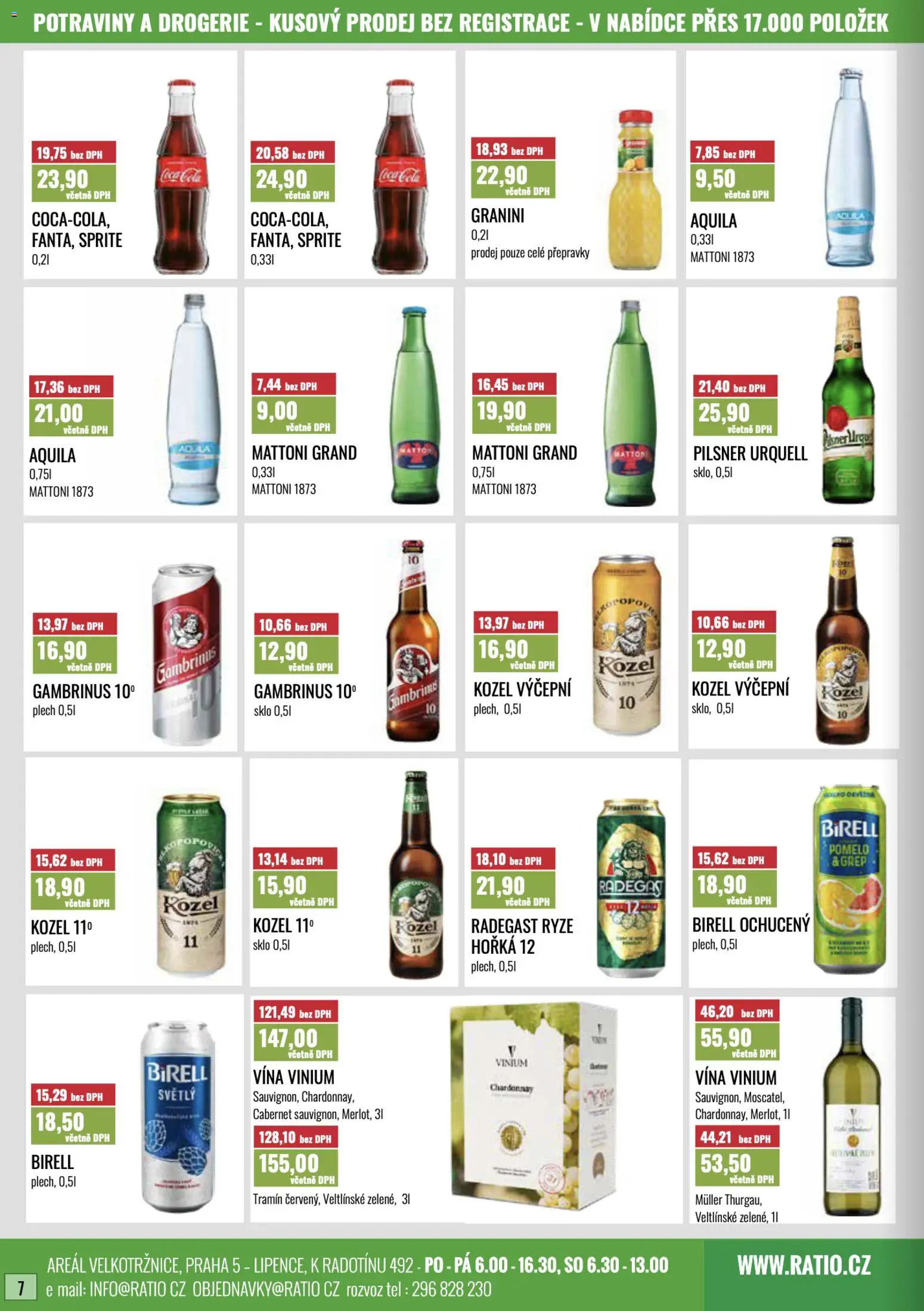 Ratio leták od 01.10.2026 | Strana: 8 | Produkty: Birell, Sprite, Granini, Cola