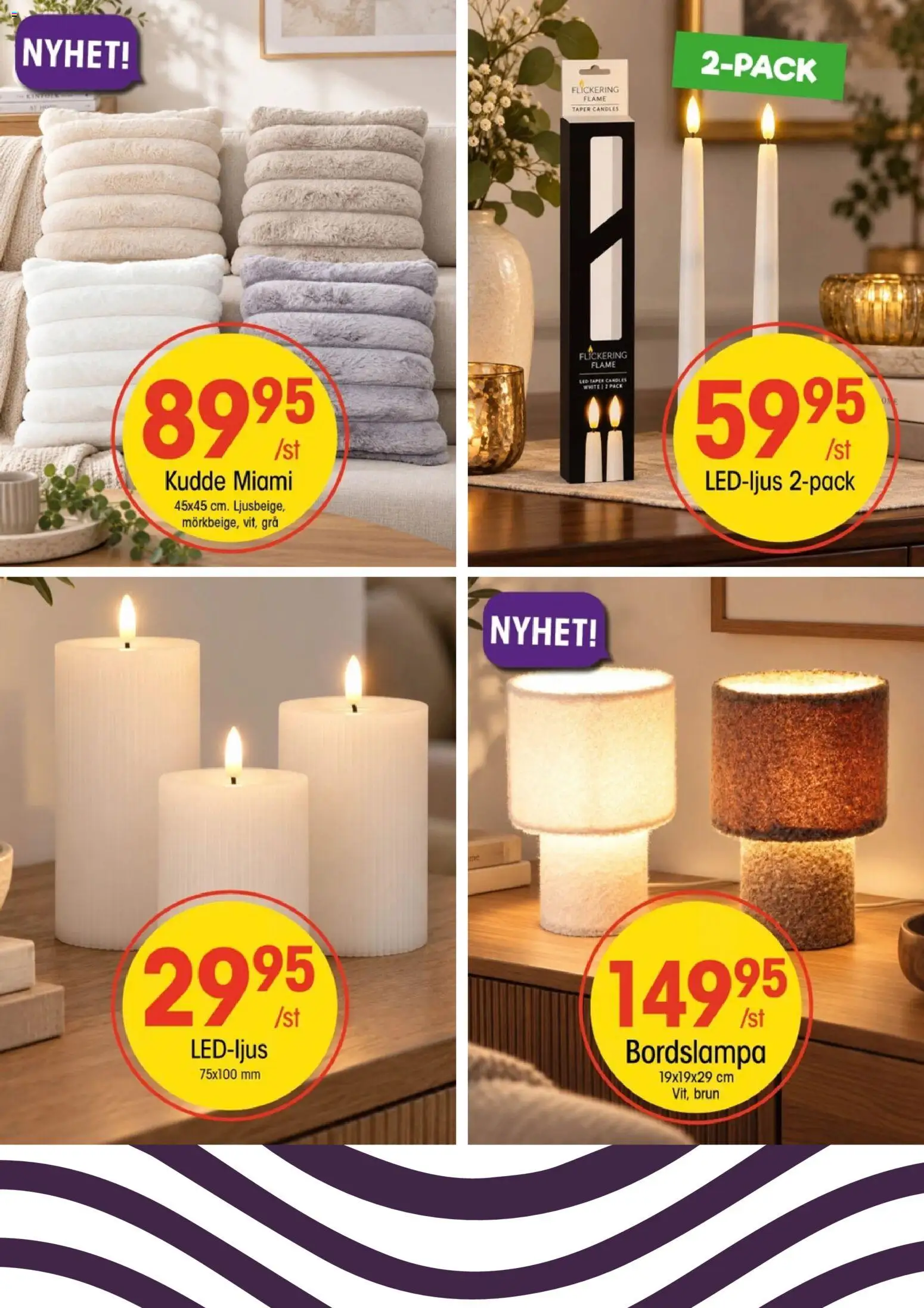 EKO reklamblad aktuell från 12/10/2026 | Sida: 3 | Produkter: Bordslampa, Kudde