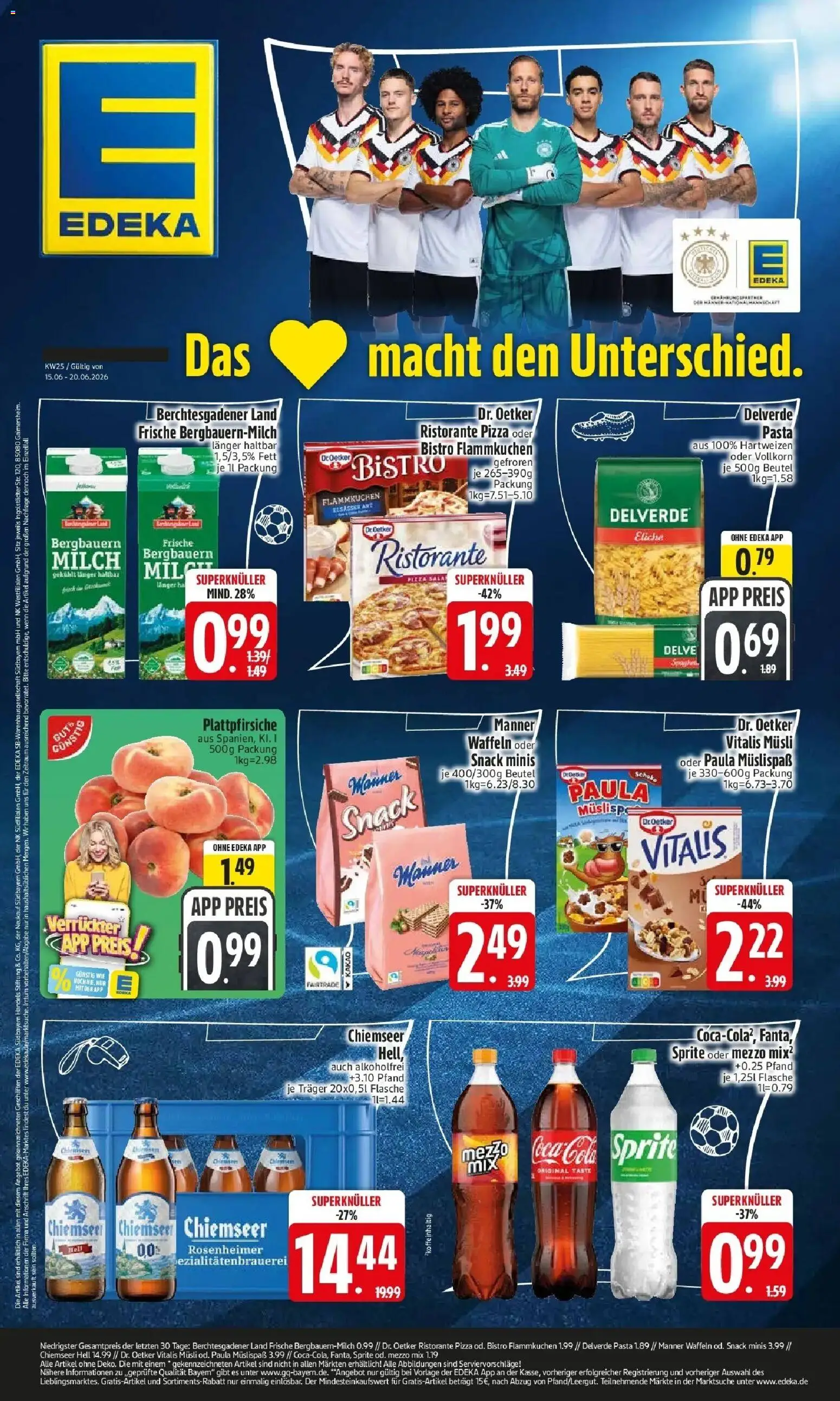 Edeka prospekt Greding – gültig ab 14.06.2026 | Seite: 1 | Produkte: Musli, Coca cola, Sprite, Pizza