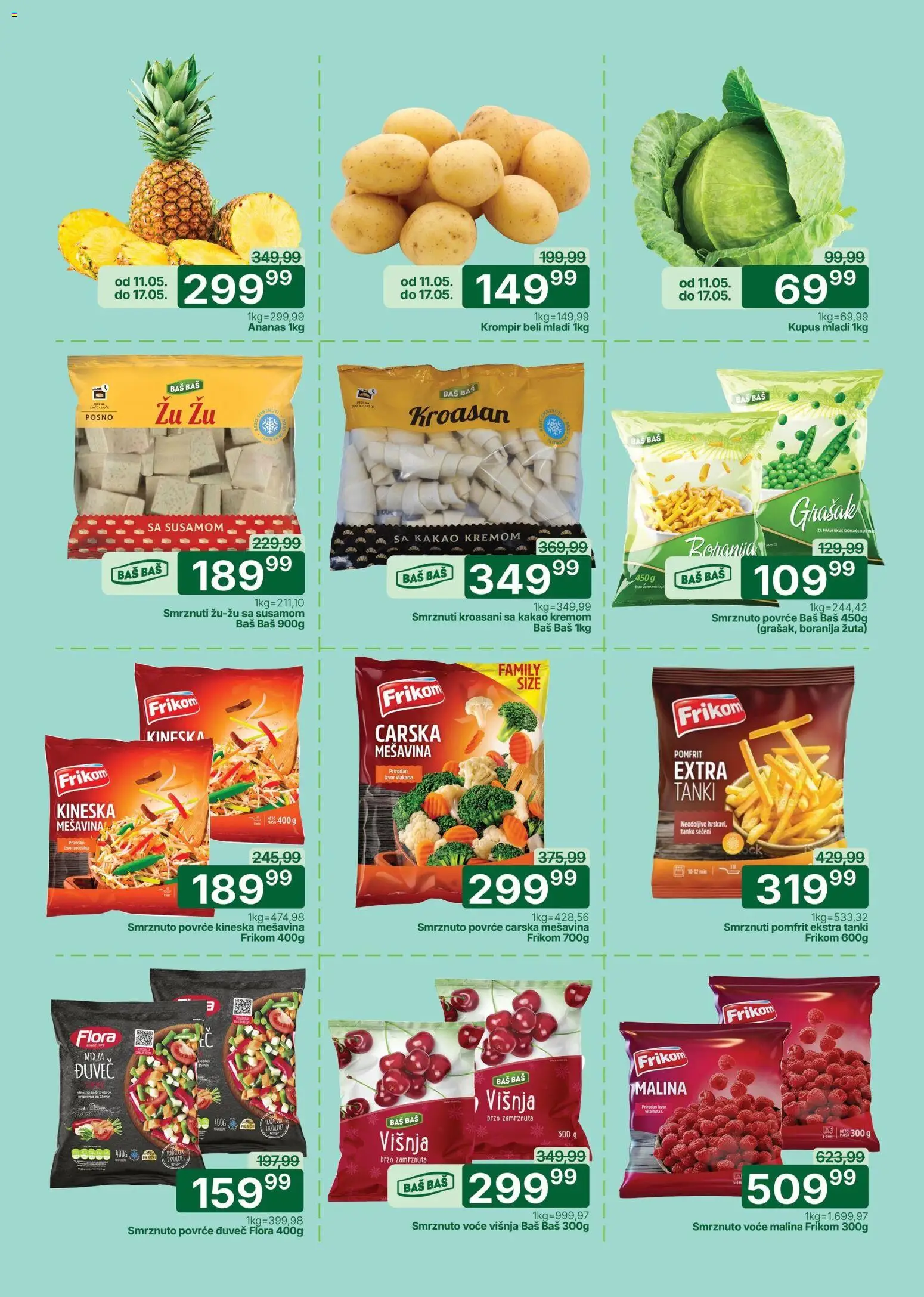 Univerexport katalog - važi od 11.05.2026 | Strana: 2 | Proizvode: Protein, Krompir, Višnja, Pomfrit