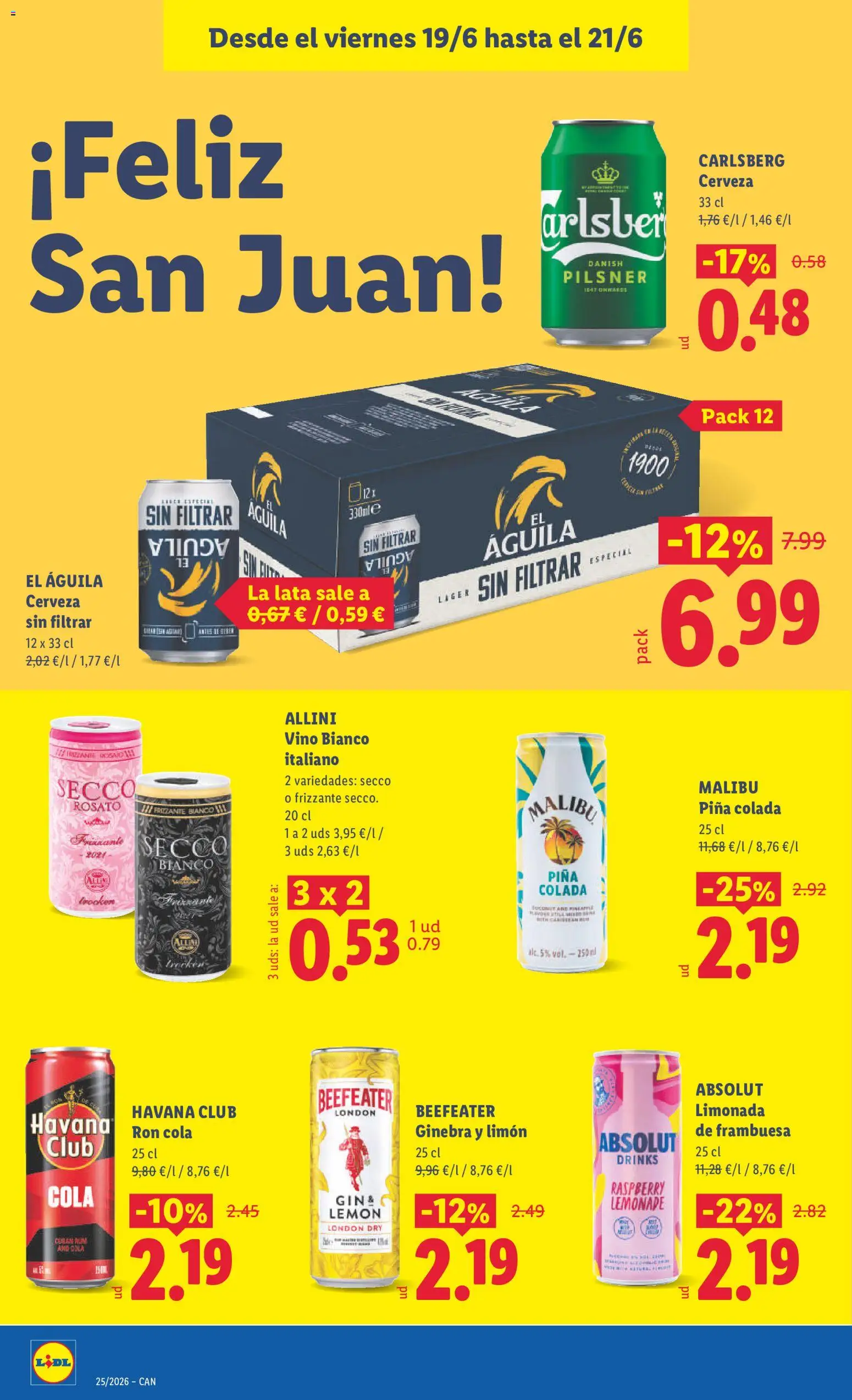 Lidl folleto Canarias │ válido desde el 15.06.2026 | Página: 42 | Productos: Vino, Ginebra, Vodka, Limonada