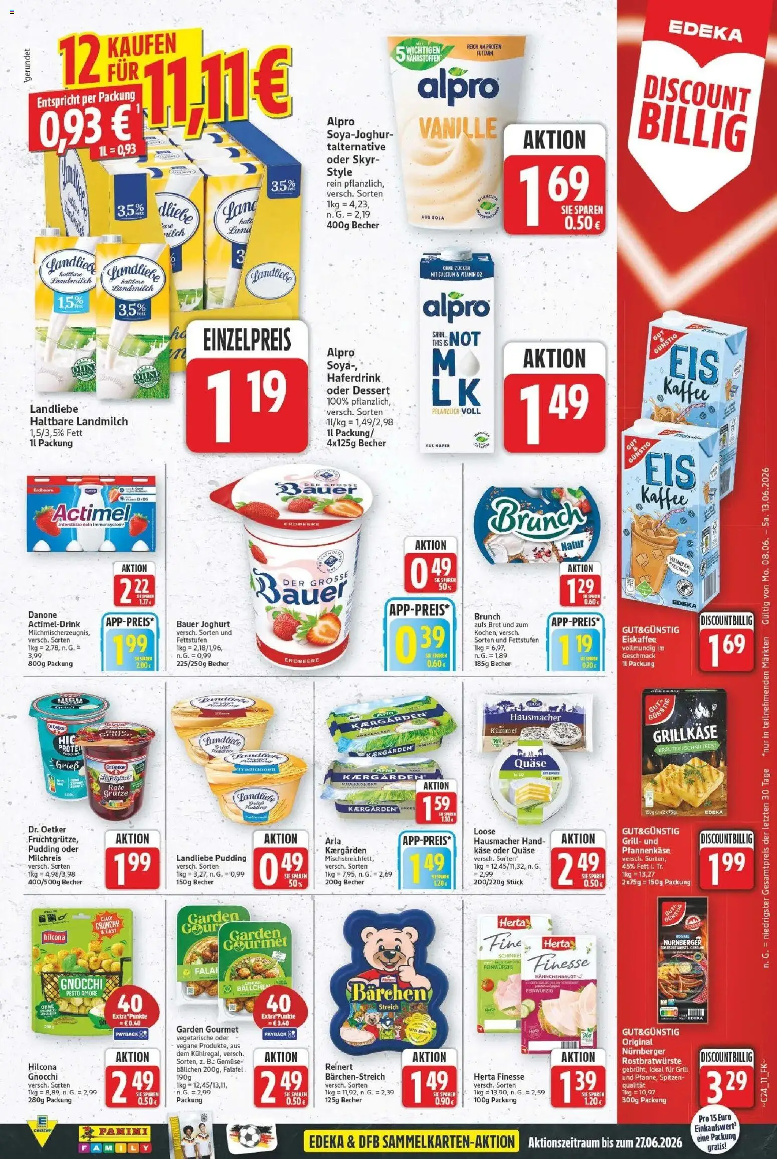 E center Prospekt Bitterfeld-Wolfen – gültig ab 08.06.2026 | Seite: 11 | Produkte: Grill, Milch, Haferdrink, Hahnchenbrust