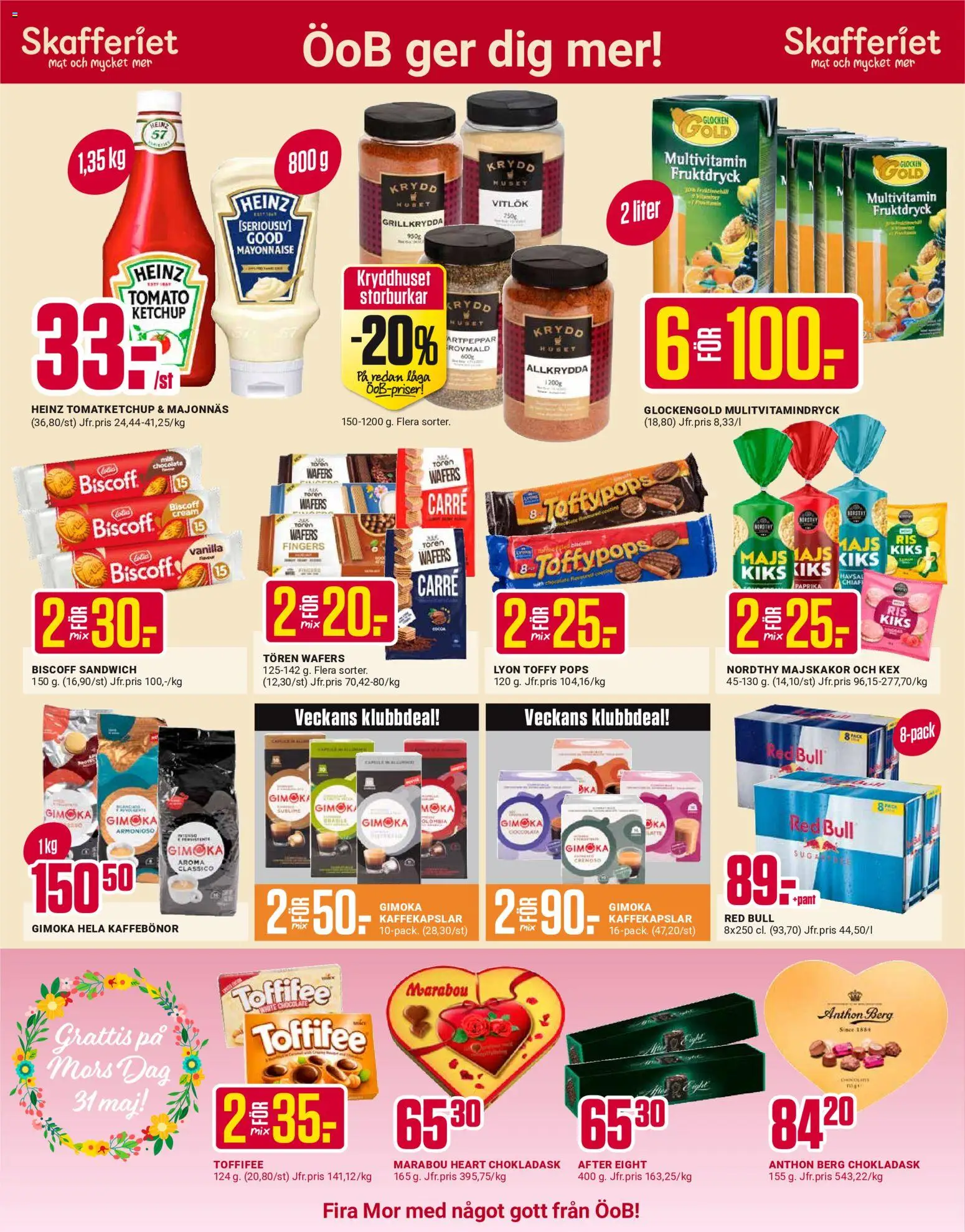 ÖoB reklamblad aktuell från 18.05.2026 | Sida: 2 | Produkter: Sandwich, Kaffekapslar, Vitlök, Ketchup