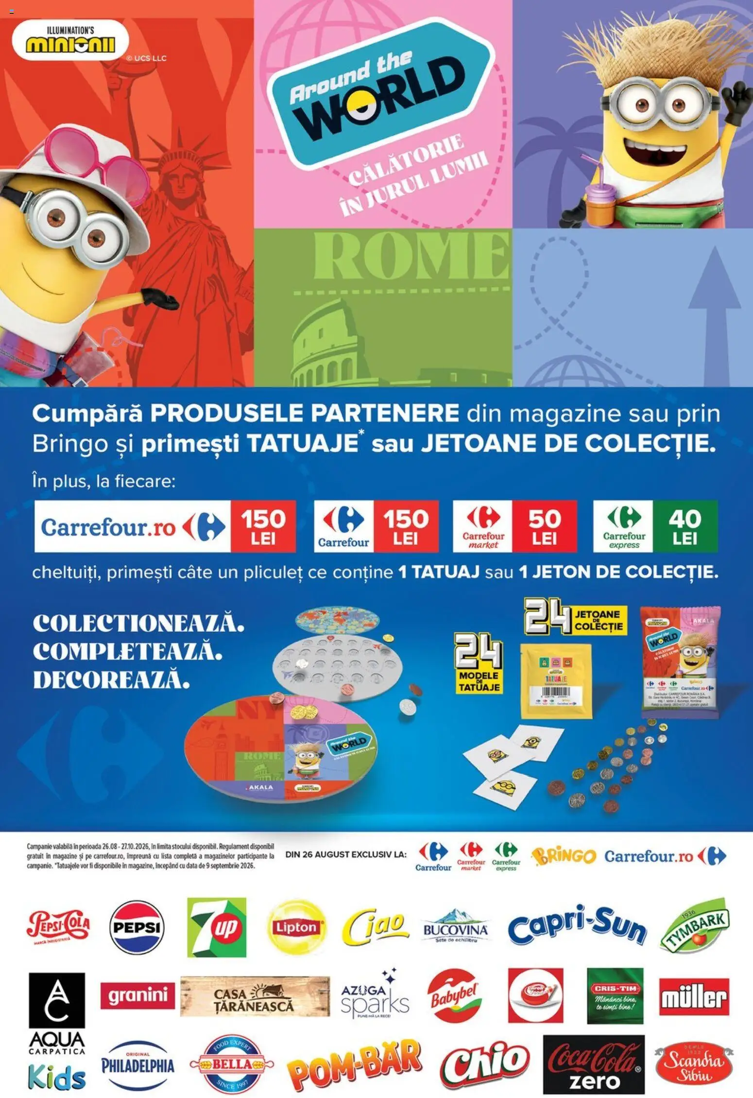 Noul catalog Carrefour – valabil de la 26.08.2026 | Pagină: 2 | Produse: Zero, Pepsi, Aqua Carpatica, Aqua