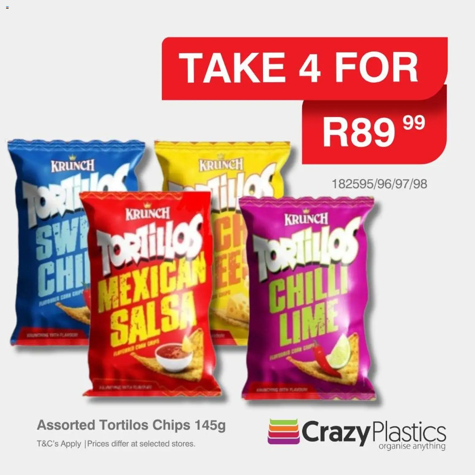 New Crazy Plastics catalogue – valid from 17.06.2026 | Page: 3 | Products: Chips, Chilli, Lime