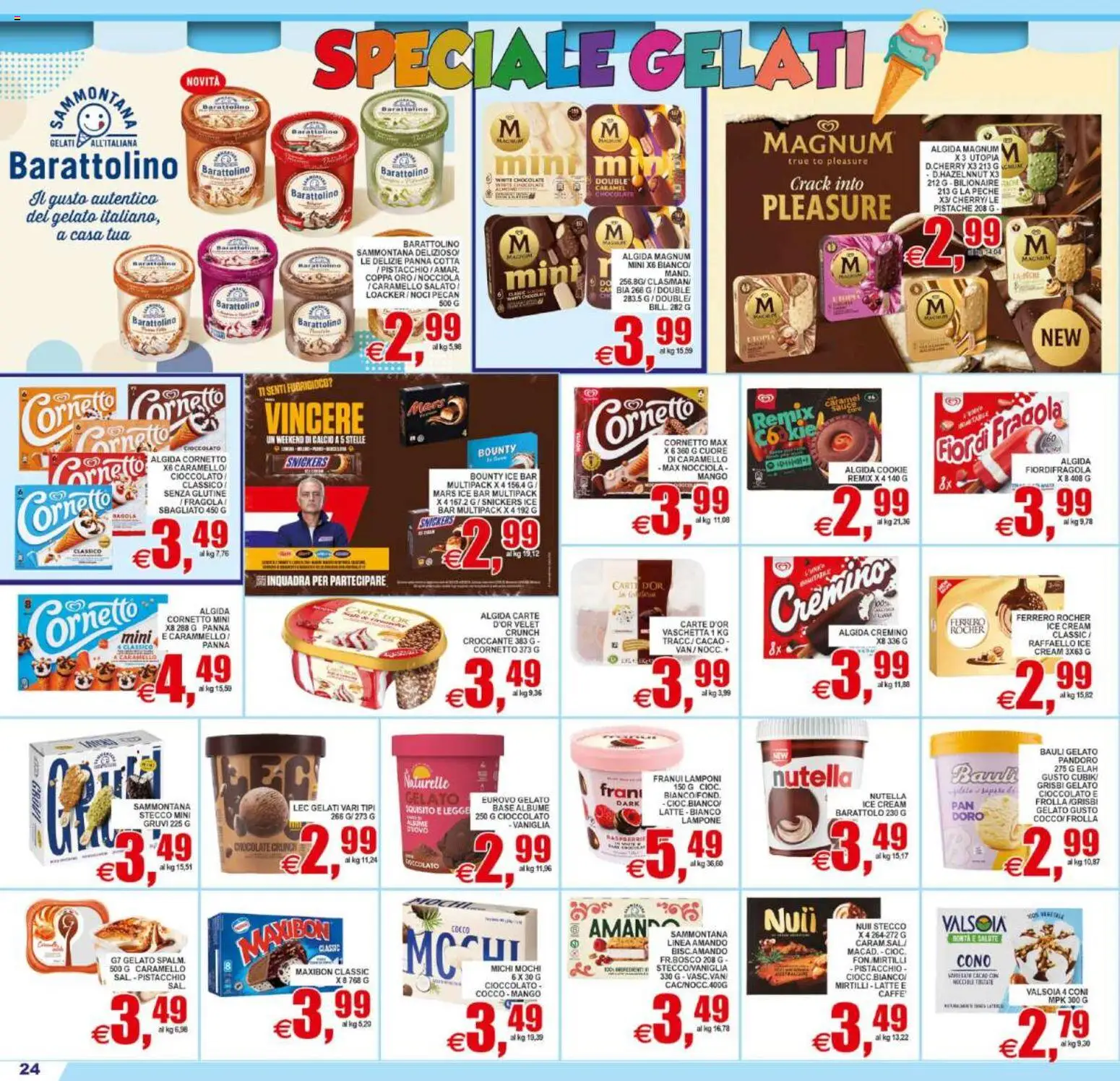Volantino Pewex del 10/07/2026 | Pagina: 24 | Prodotti: Noci, Nutella, Lampone, Cocco
