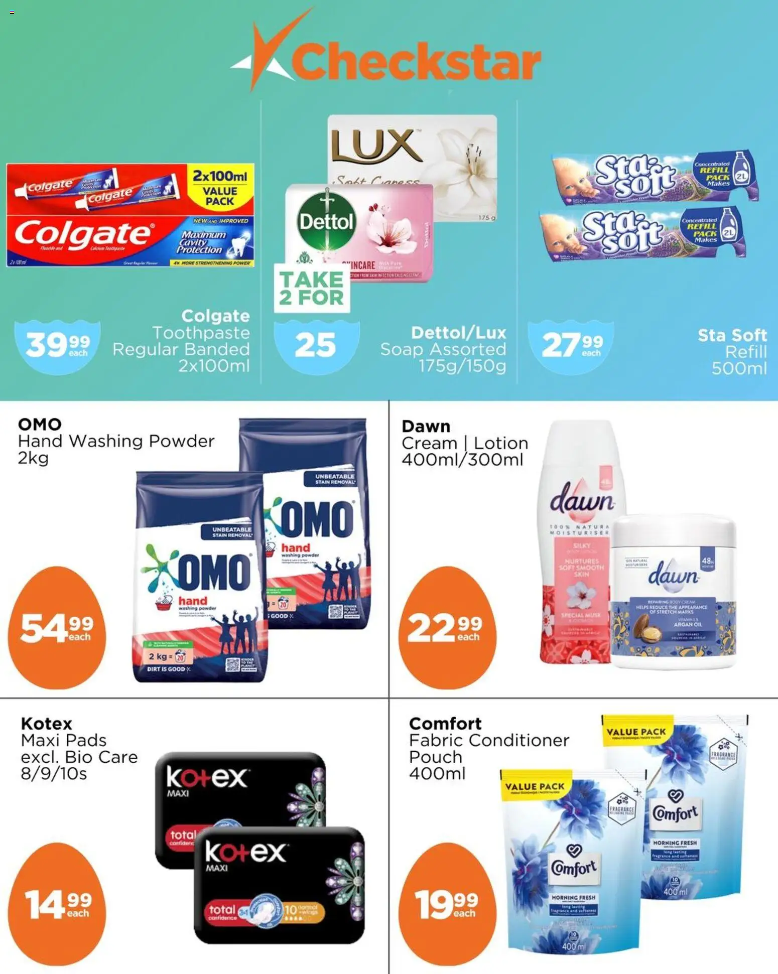 New Check Star catalogue – valid from 08/04/2026 | Page: 7 | Products: Pads, Cream, Toothpaste, Lotion
