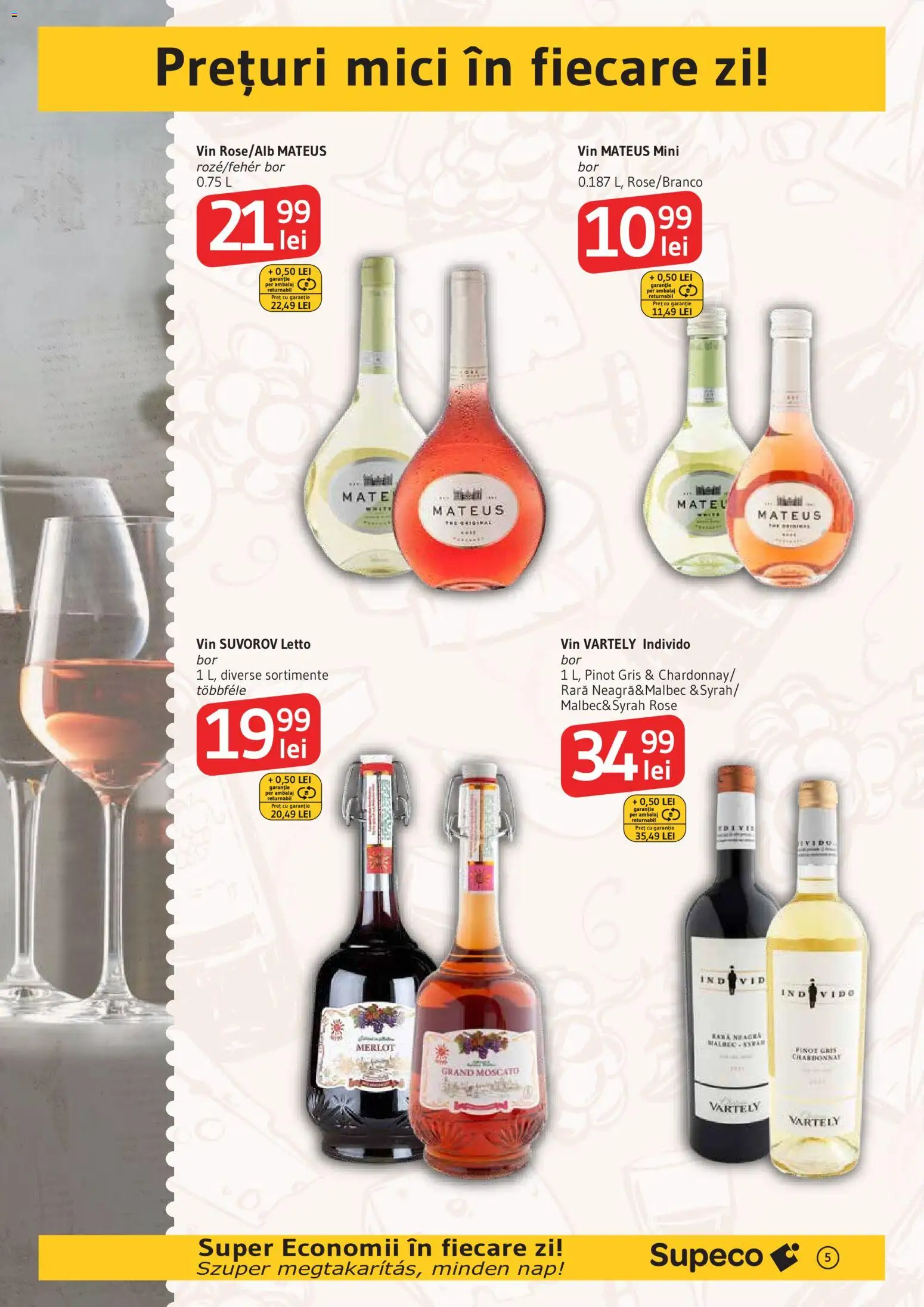 Noul catalog Supeco – valabil de la 08.10.2026 | Pagină: 5 | Produse: Mici, Vin