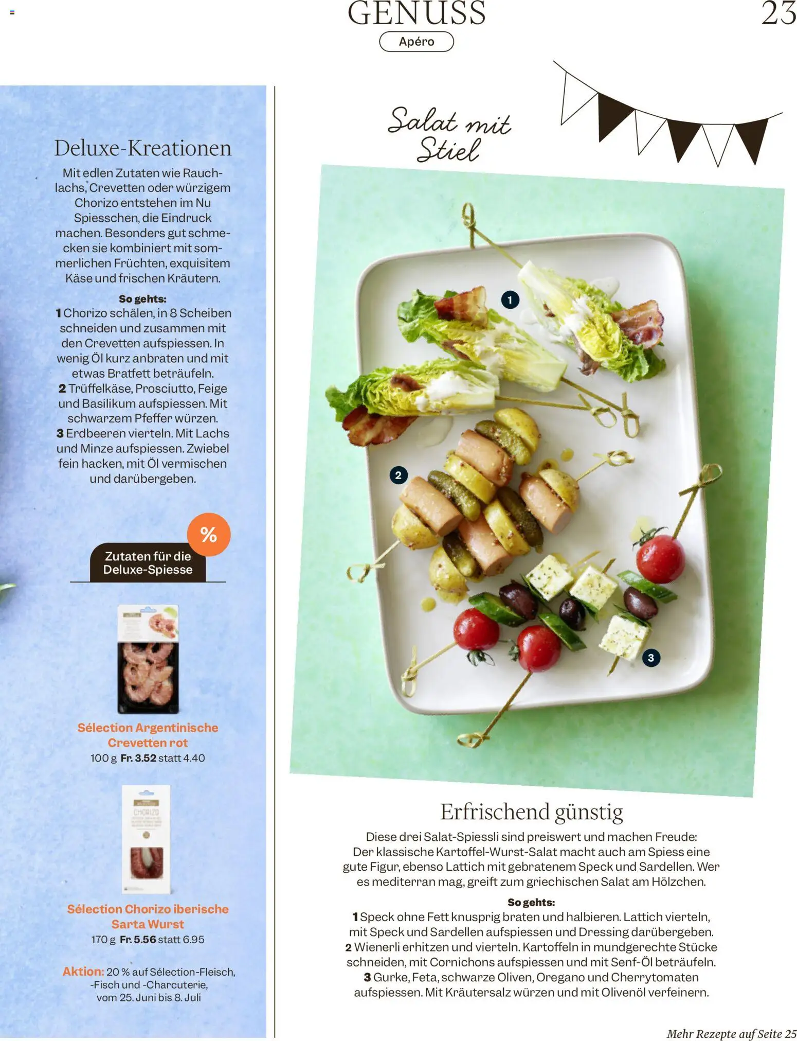 Migros aktionen Magazin – gültig ab 24.06.2026 | Seite: 23 | Produkte: Dressing, Lachs, Fisch, Erdbeeren