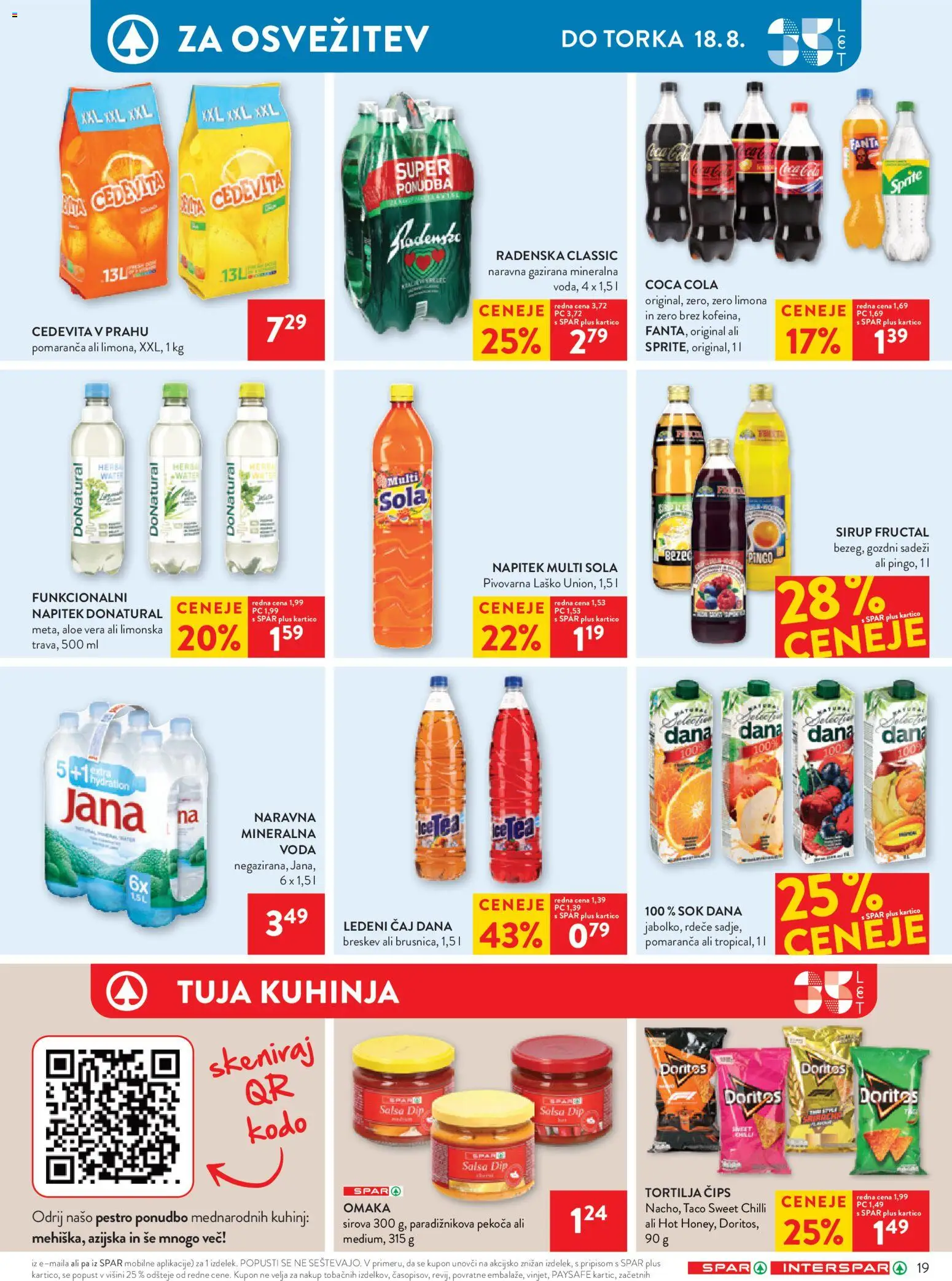 Novi Spar katalog ponudbe – veljaven od 12.08.2026 | Stran: 21 | Izdelki: Fanta, Sprite, Gozdni sadeži, Limona