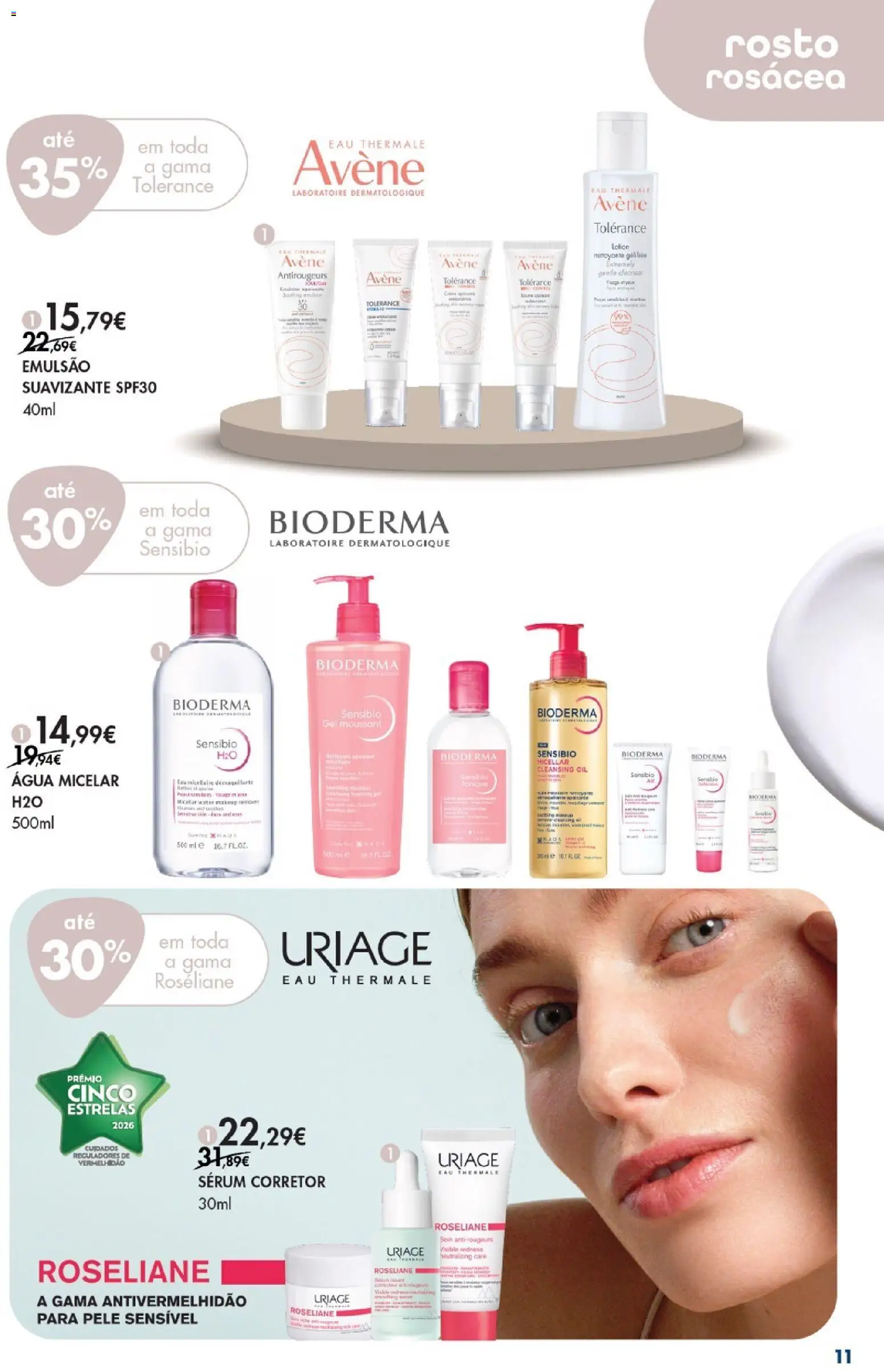 Pingo Doce Bem Estar Mulher Lojas │ válido de 03.03.2026 | Página: 11 | Produtos: Agua, Água micelar, Corretor, Sérum