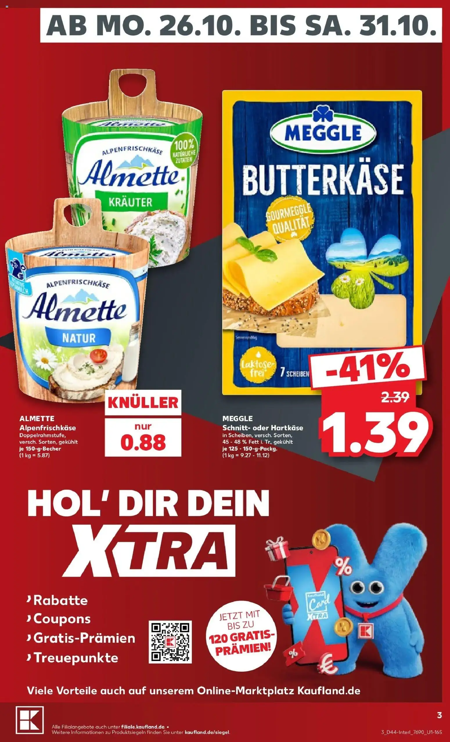Prospekt Kaufland ab 26.10.2026 » Angebote Online zum Blättern | Seite: 7 | Produkte: Almette