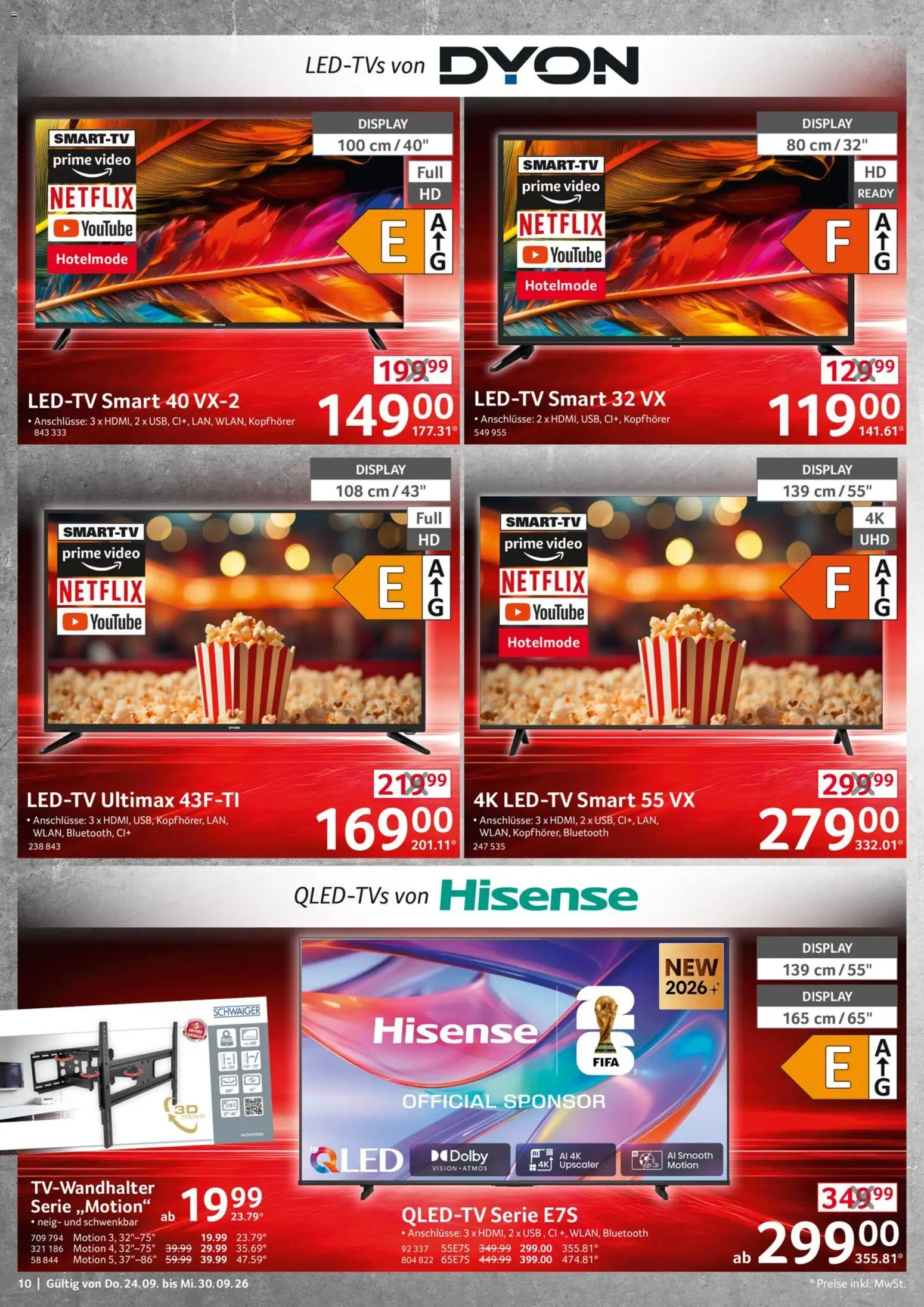 Selgros  Non Food – gültig ab 24.09.2026 | Seite: 10 | Produkte: Hisense, Video, Kopfhörer