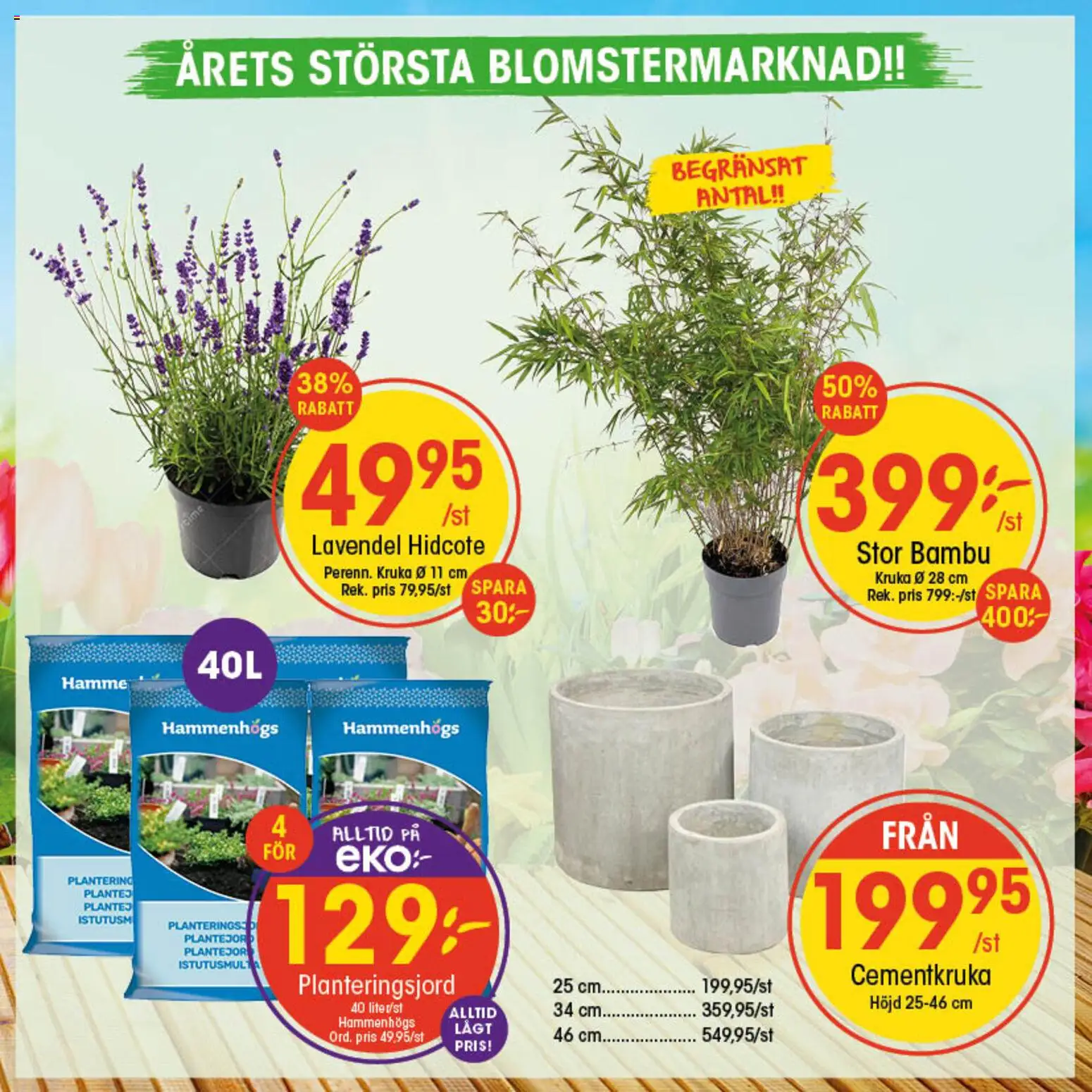 EKO reklamblad aktuell från 18.05.2026 | Sida: 3 | Produkter: Lavendel, Planteringsjord, Kruka