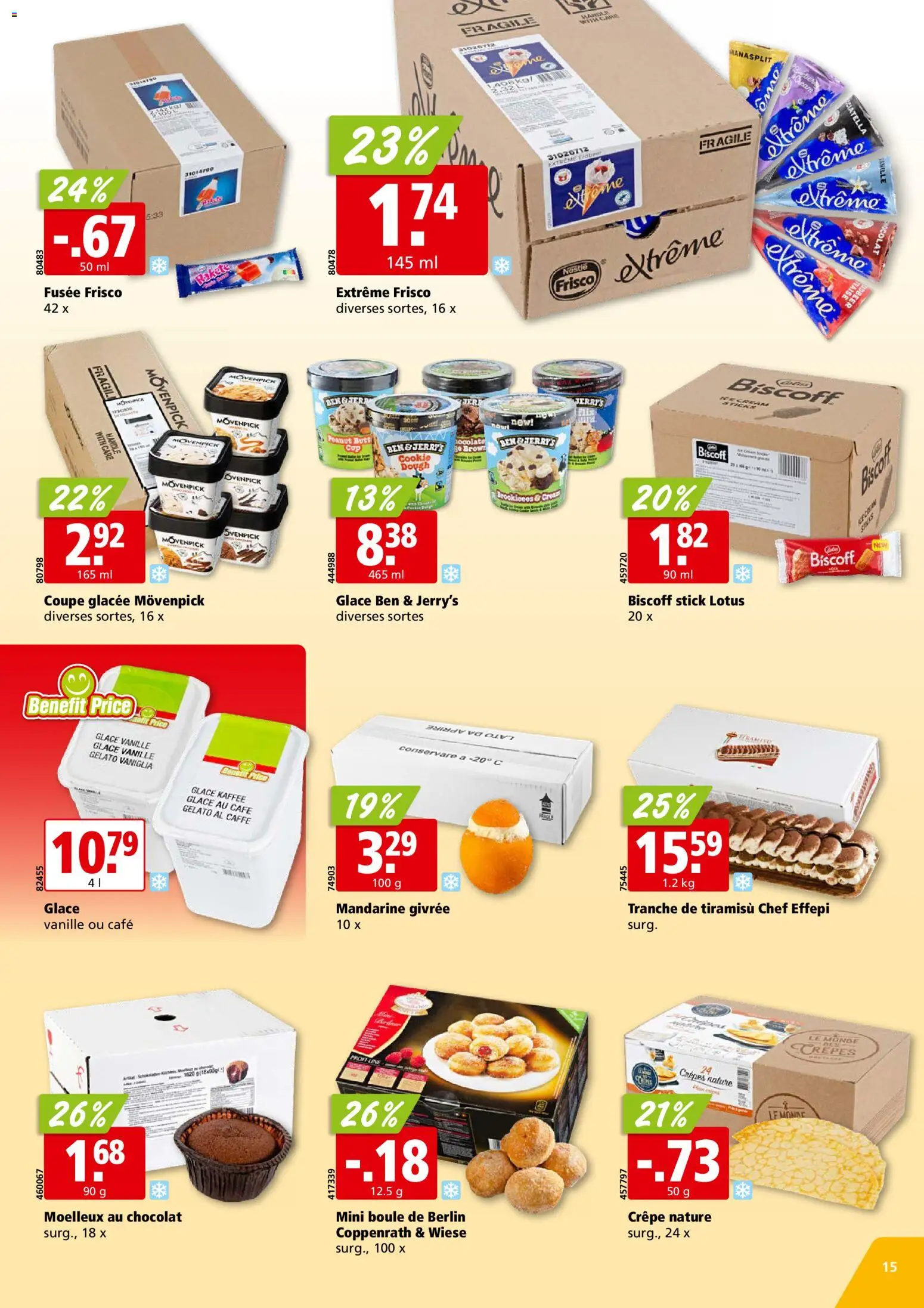 Aligro aktionen Chavannes, Matran, Genève, Sion – gültig ab 13.07.2026 | Seite: 15 | Produkte: Glace, Kaffee