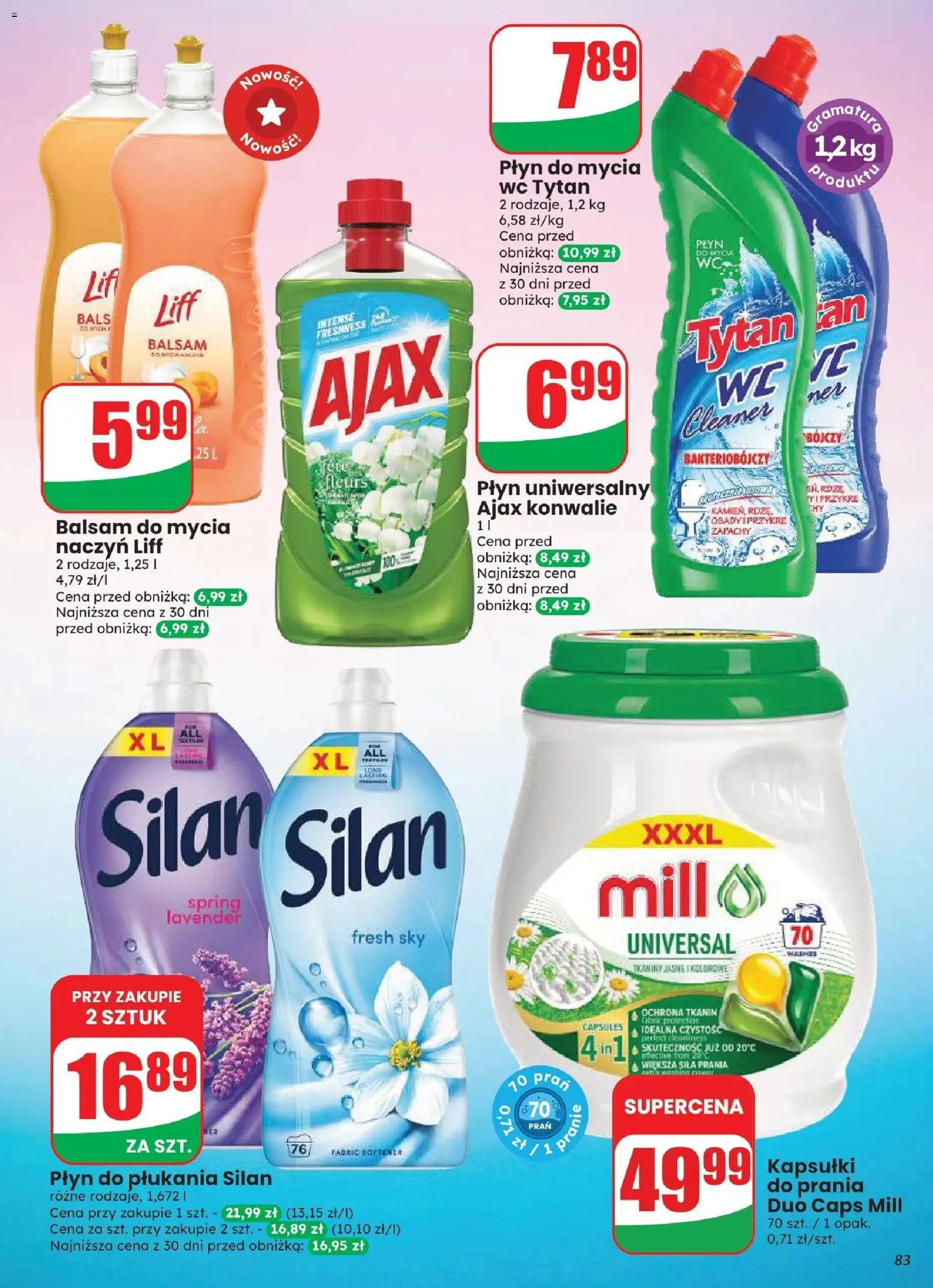 Dino gazetka od 12.08.2026 | Strona: 83 | Produkty: Płyn do płukania, Kapsułki, Cleaner
