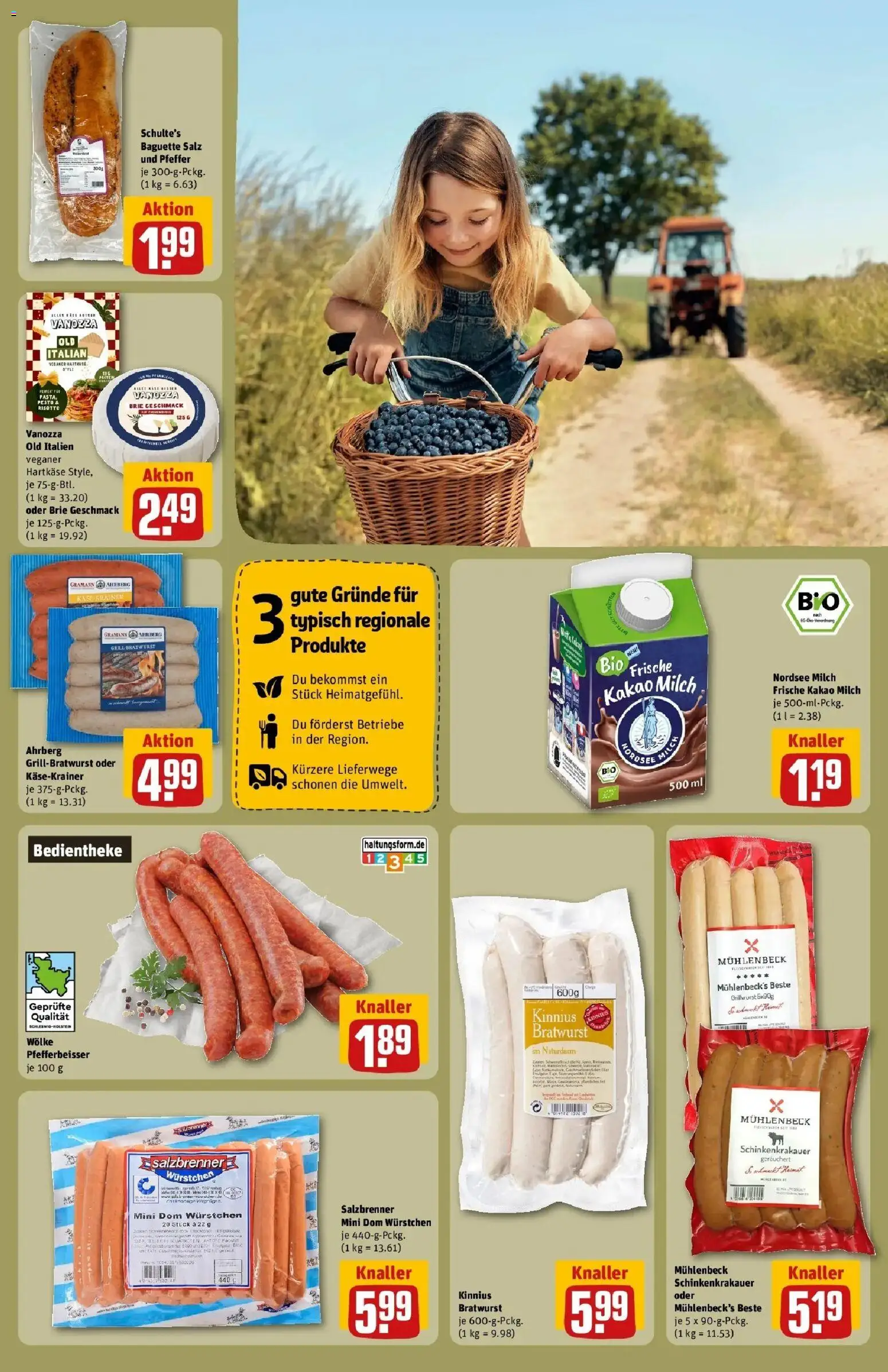 REWE Prospekt ab 24.08.2026 zum Blättern » Angebote | Seite: 21 | Produkte: Grill, Baguette, Salz, Pfeffer