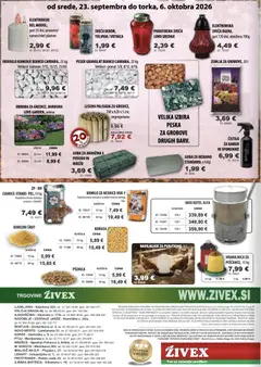 Živex katalog akcije – veljaven od 23.09.2026 | Stran: 12 | Izdelki: Koruza, Žemlja, Goba, Zelena