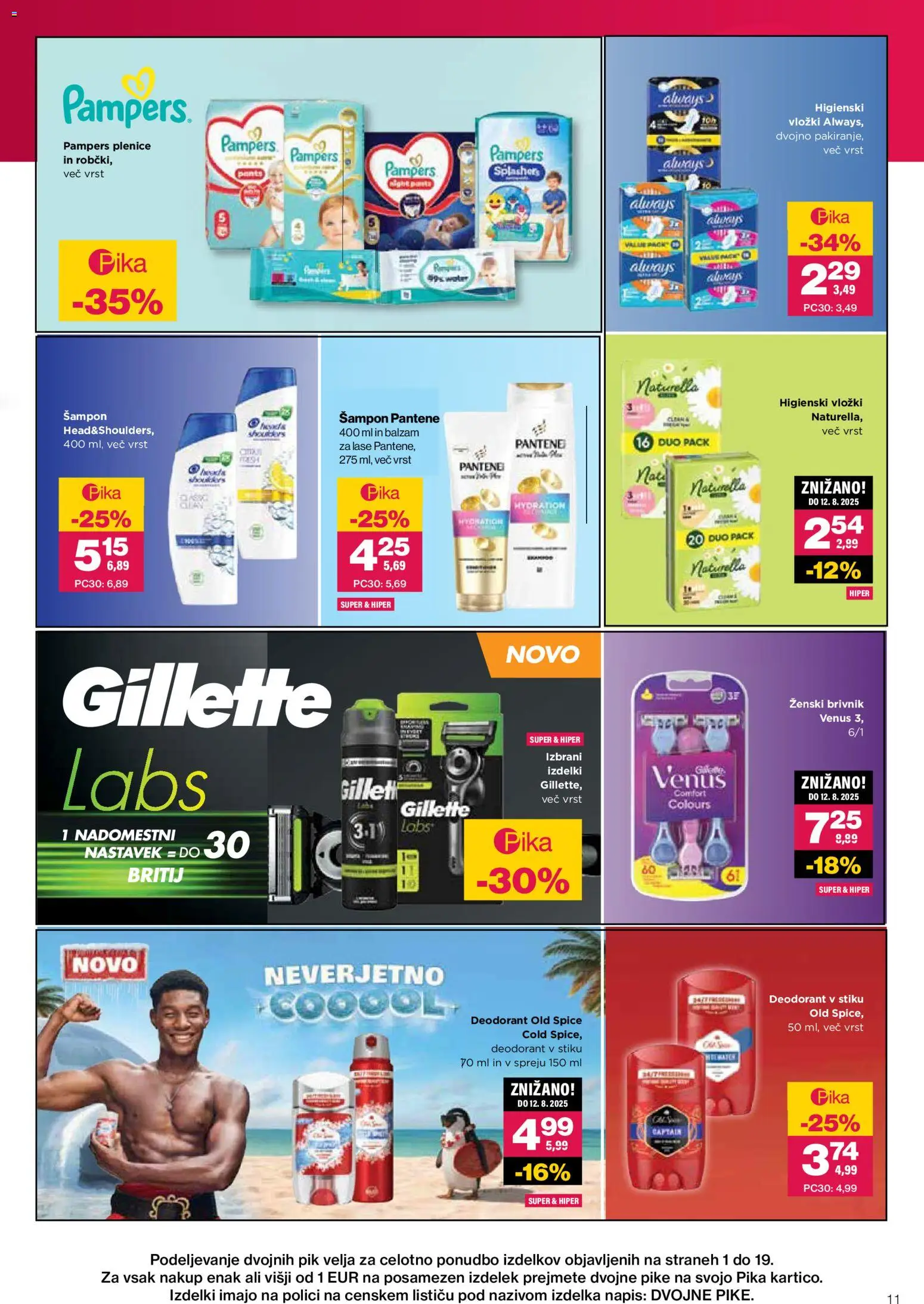 Novi Mercator katalog ponudbe – veljaven od 09.06.2026 | Stran: 11 | Izdelki: Plenice, Sampon, Balzam za lase, Deodorant